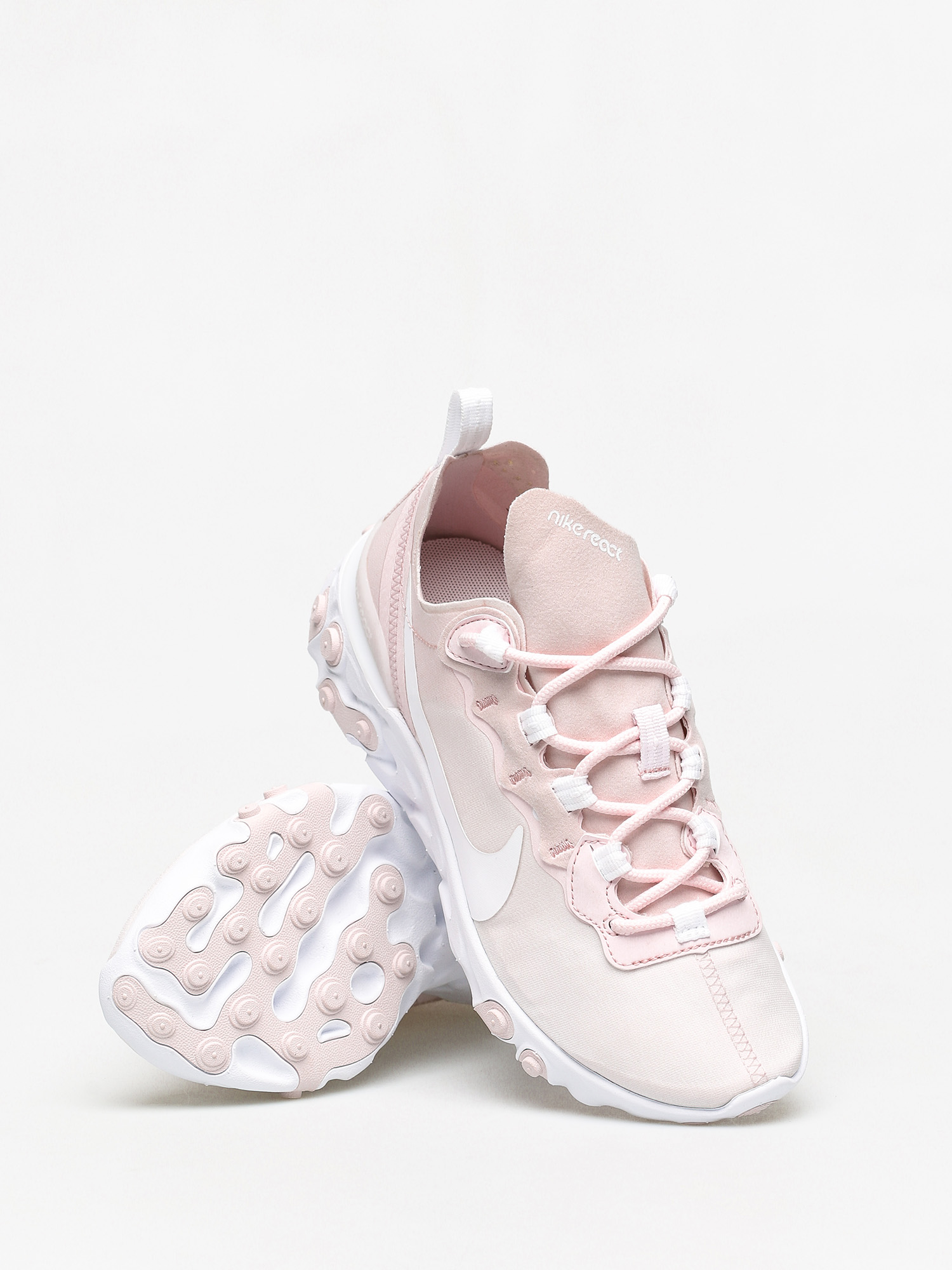 Nike React Element 55 Shoes Wmn (pale pink/white white pale pink)