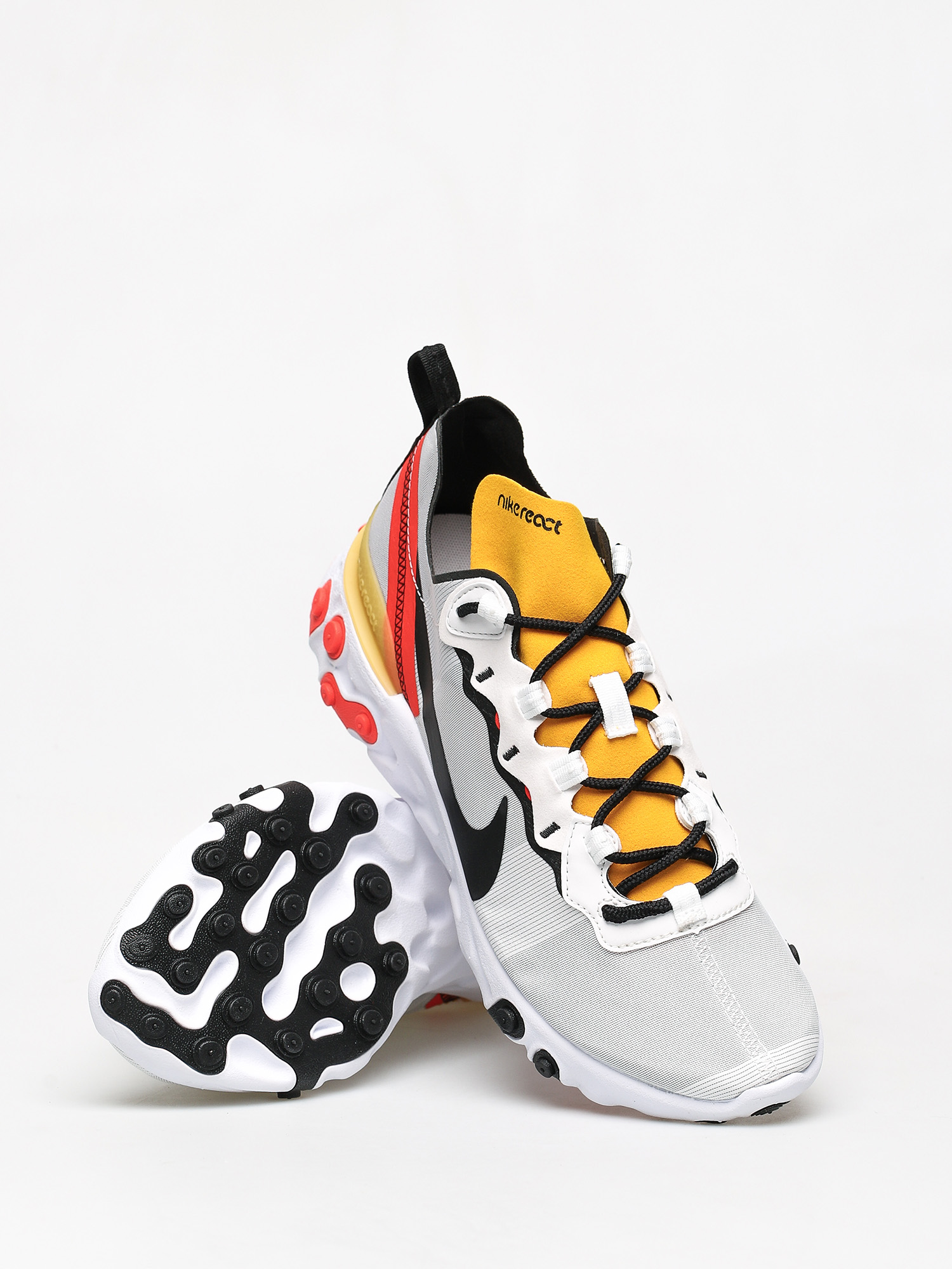 Nike React Element 55 Shoes (white/black bright crimson)
