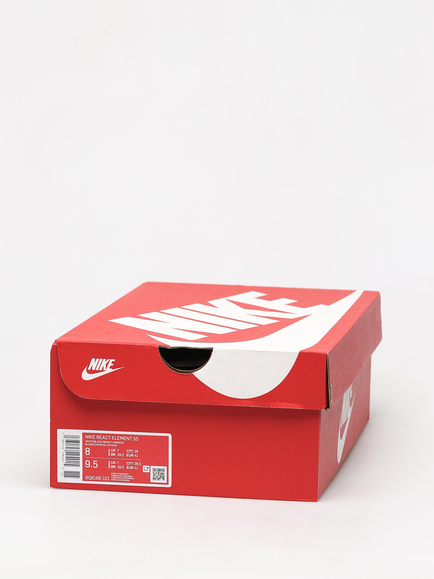 Nike React Element 55 Shoes (white/black bright crimson)