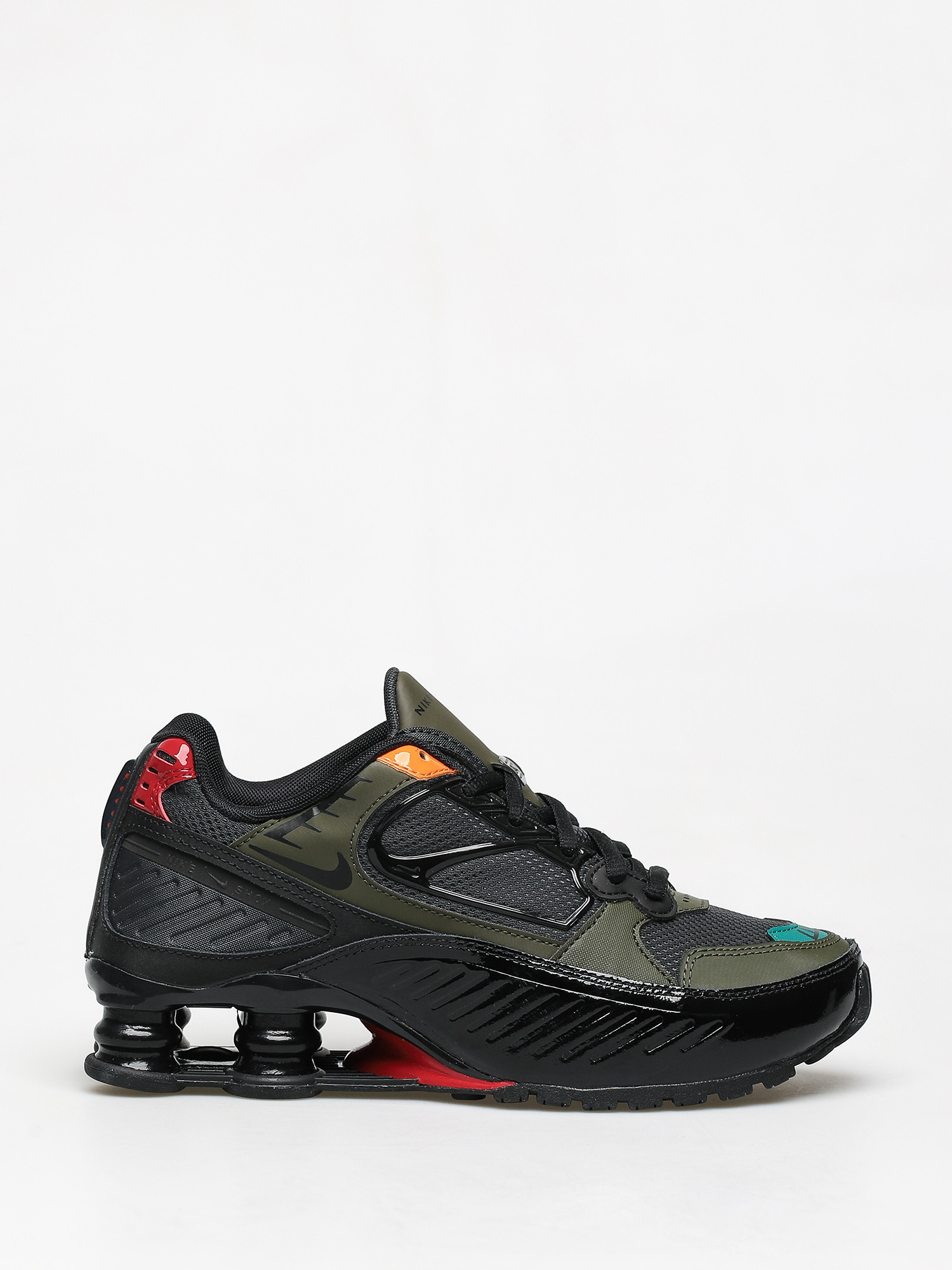 Nike Shox Enigma Shoes Wmn (black/anthracite cargo khaki gym red)