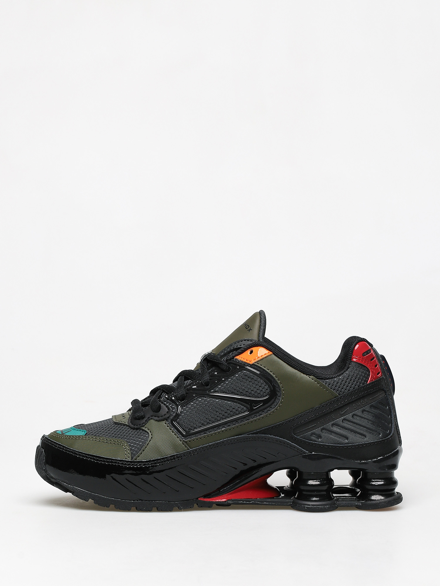 Nike Shox Enigma Shoes Wmn (black/anthracite cargo khaki gym red)