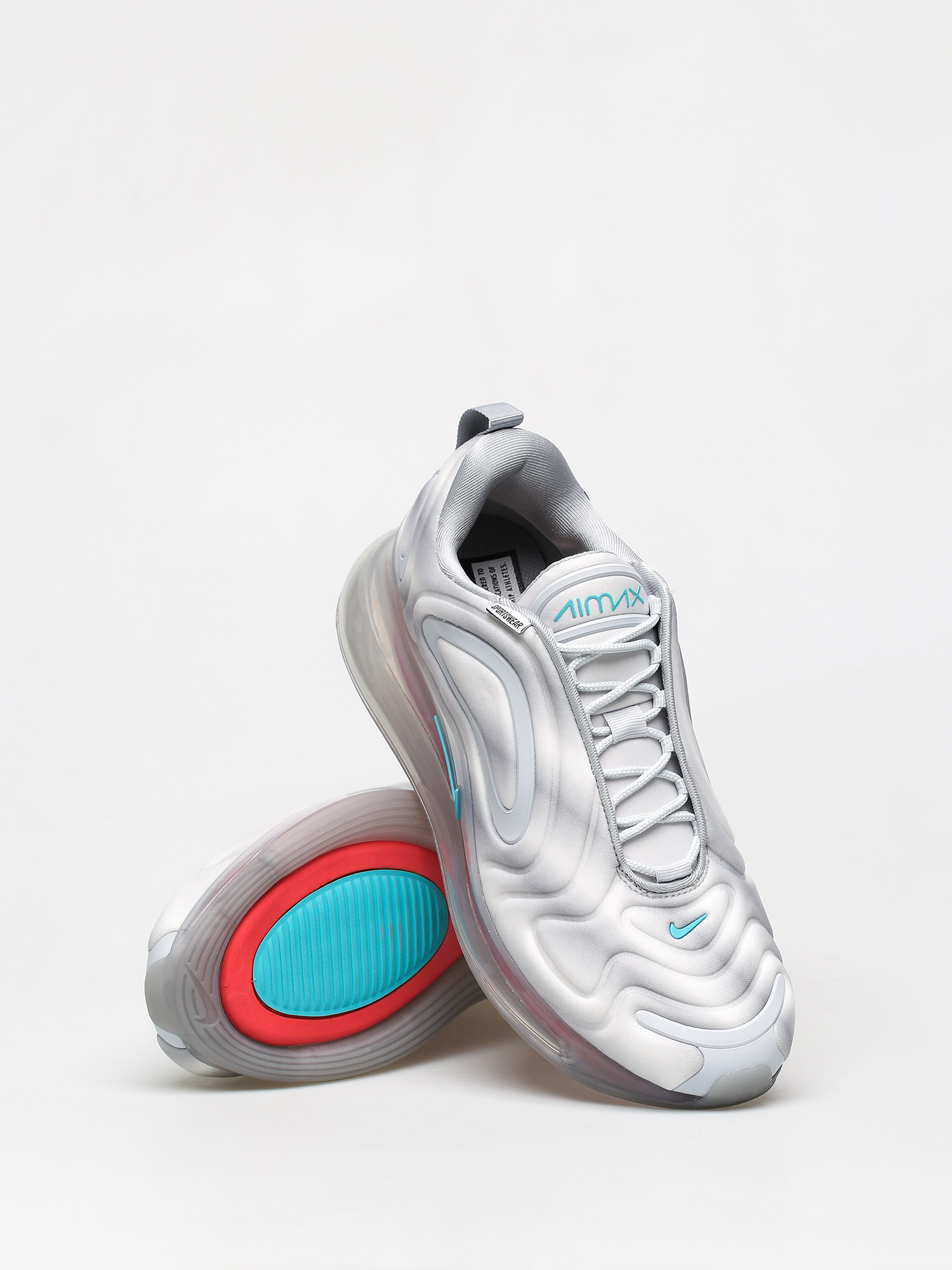 Nike Air Max 720 Shoes (wolf grey/teal nebula red orbit white)