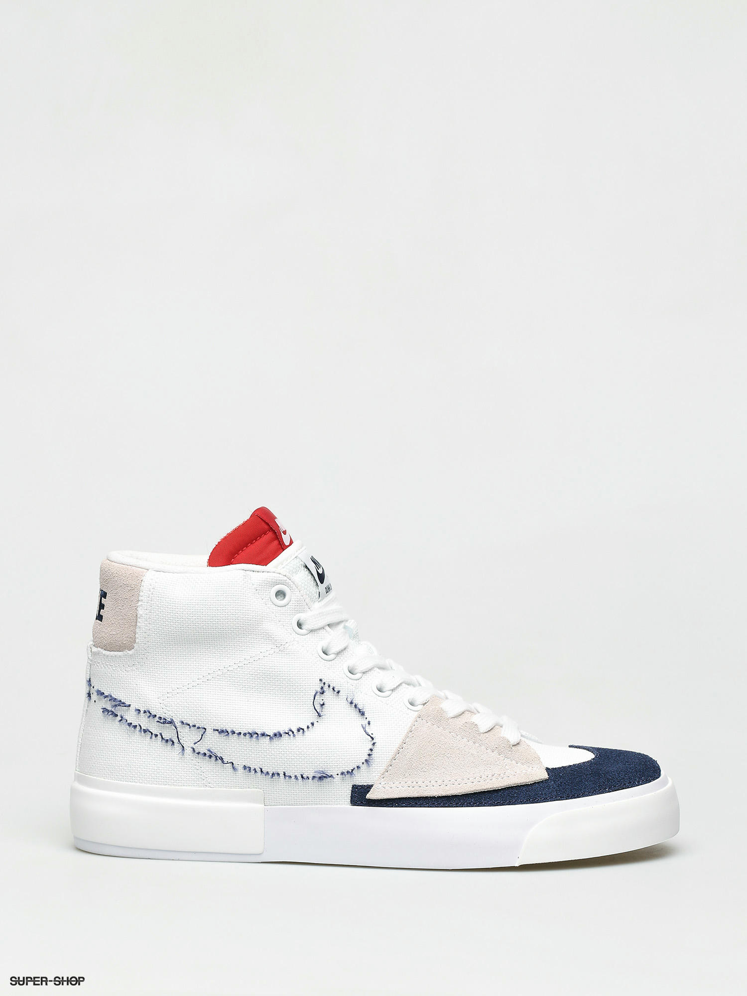 Sb zoom blazer mid shop edge shoes white midnight navy