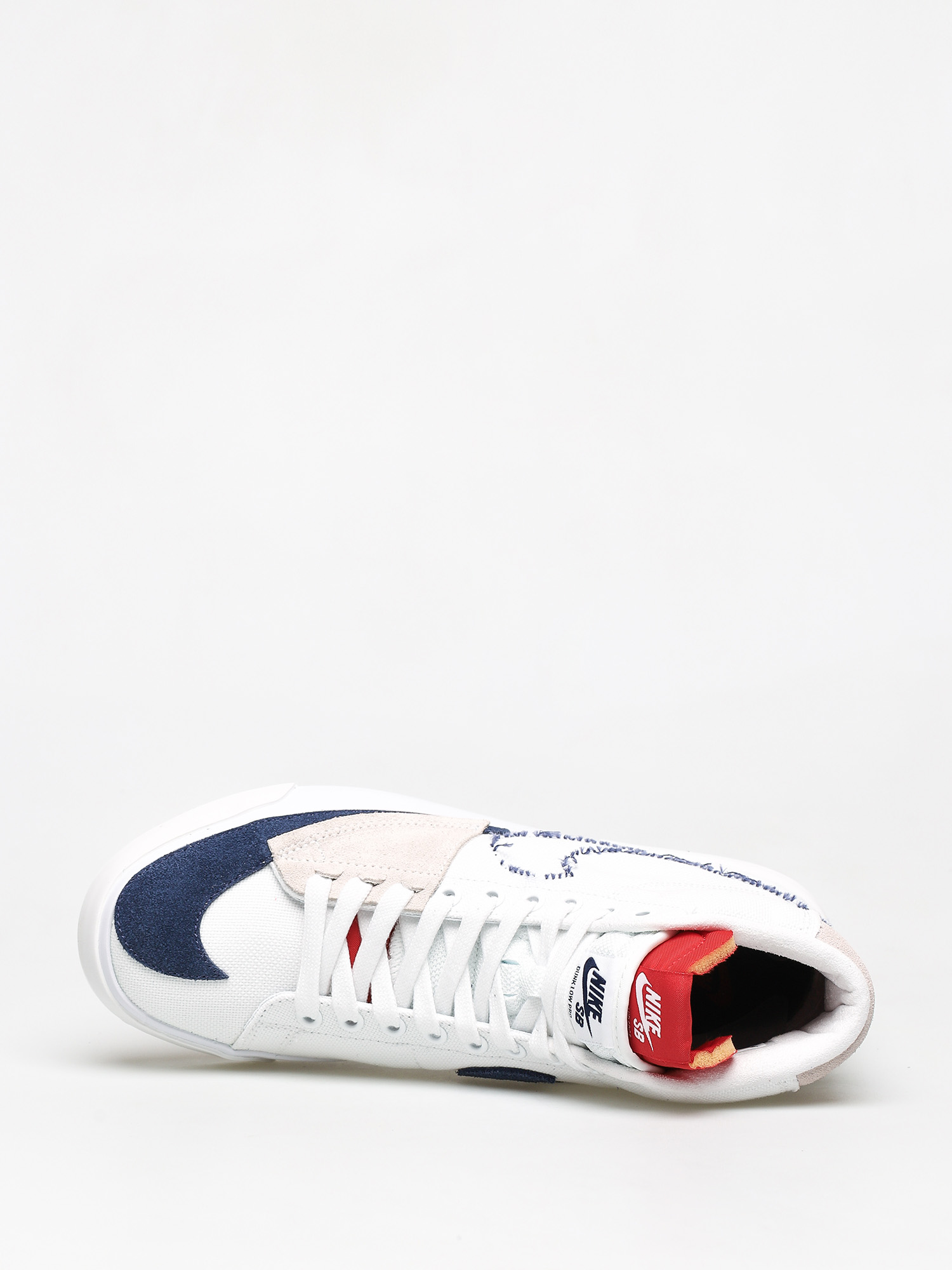 Nike SB Zoom Blazer Mid Edge Shoes (white/midnight navy university red)