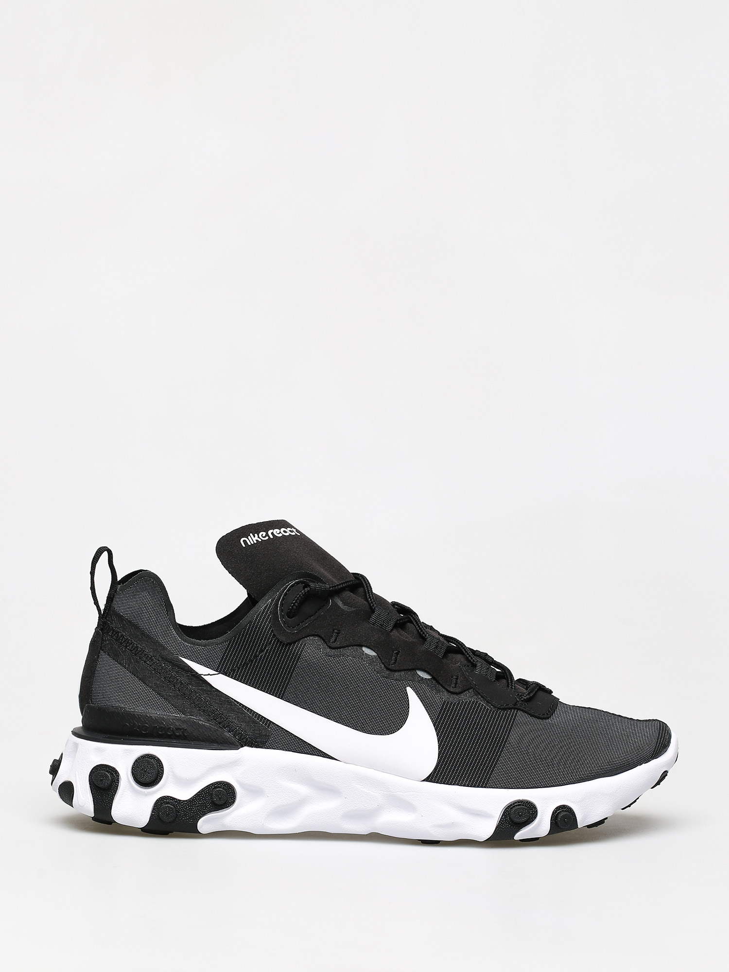 Nike React Element 55 Shoes black (black/white)