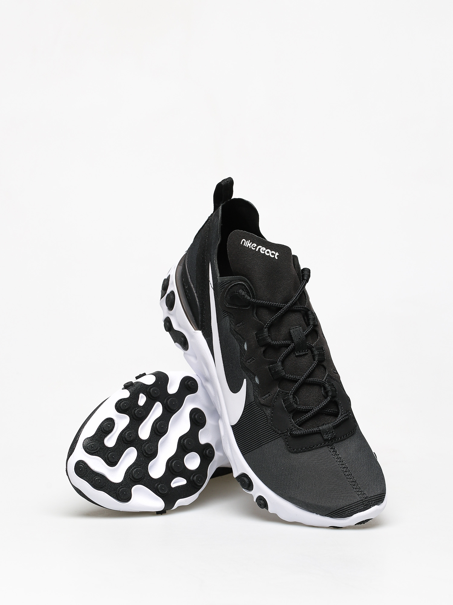 Nike React Element 55 Shoes (black/white)