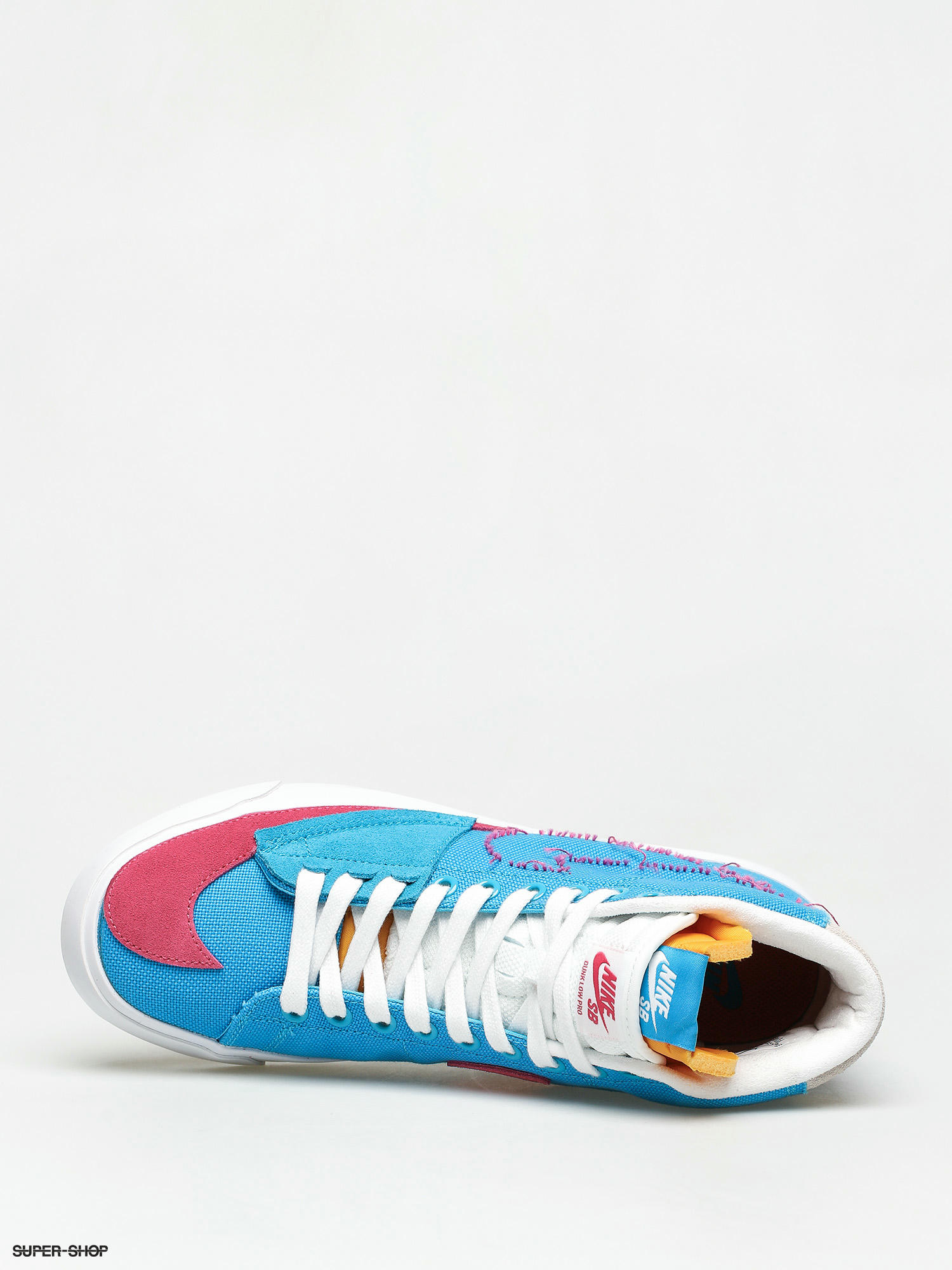 Nike Sb Zoom Blazer Mid Edge Shoes Laser Blue Watermelon University Gold