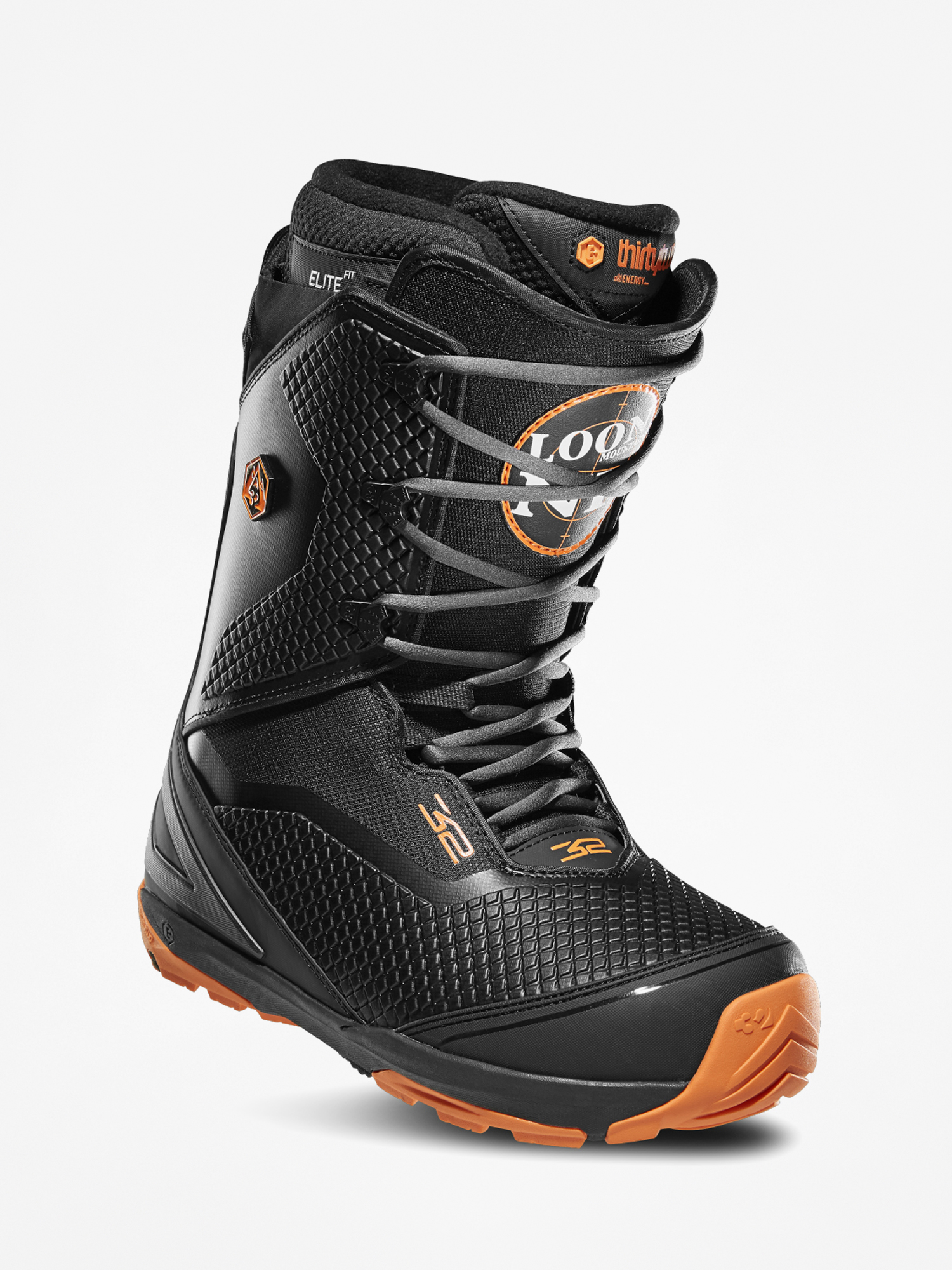 orange snowboard boots