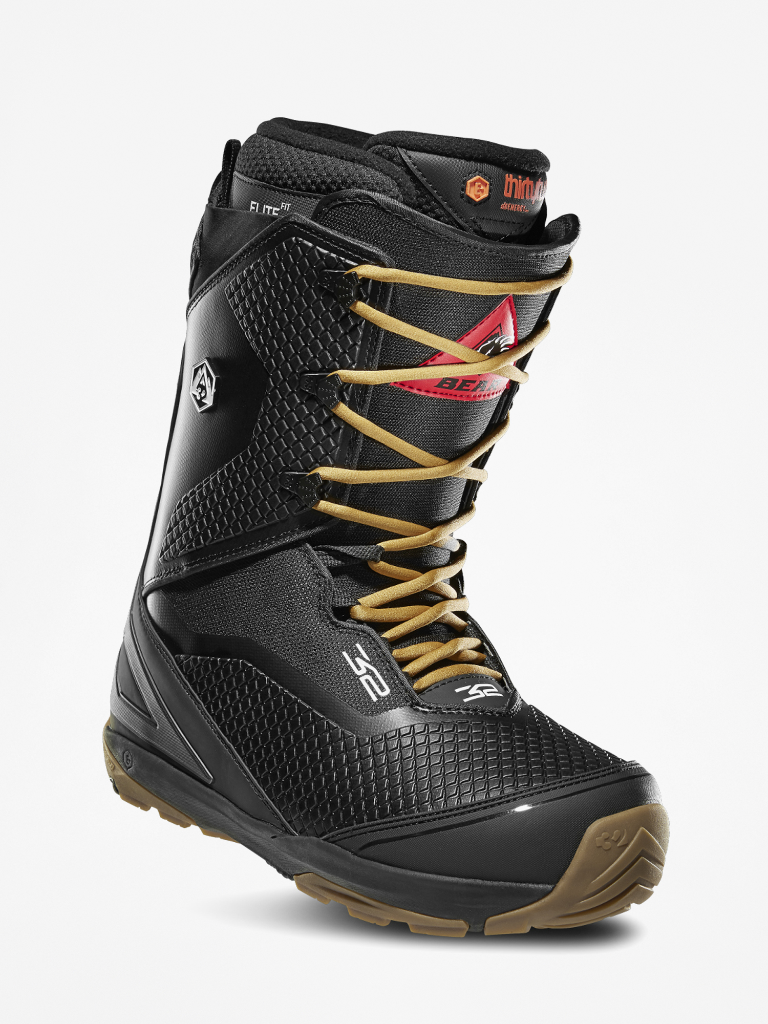 Mens ThirtyTwo Tm 3 Bear Snowboard boots (black/red/gum)