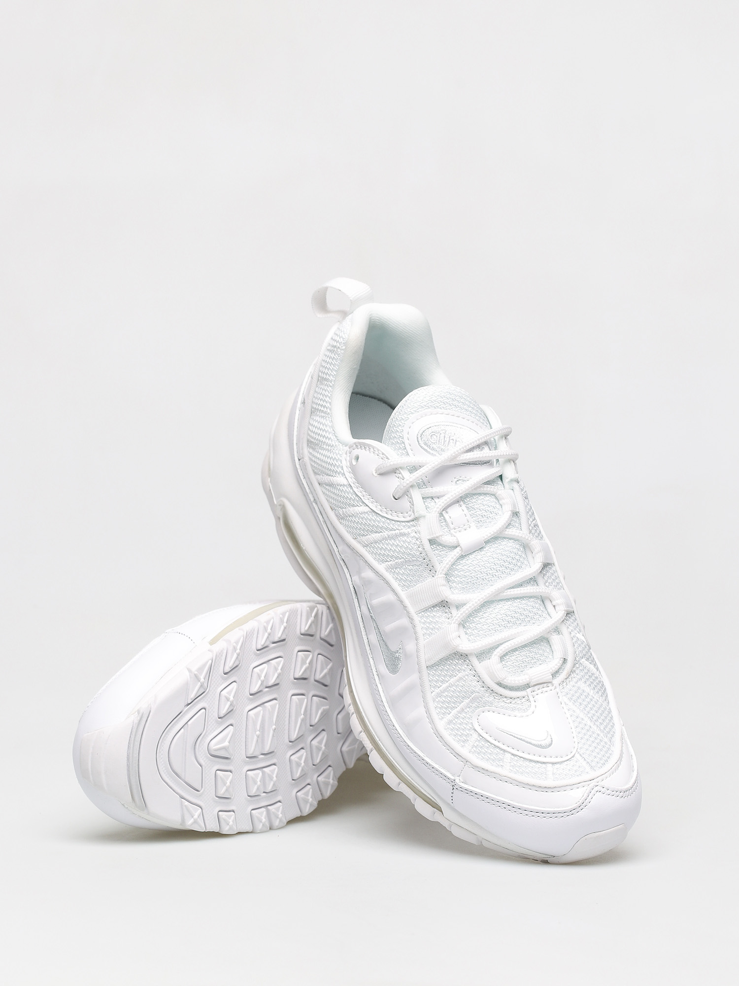 Nike Air Max 98 Shoes (white/pure platinum black reflect silver)