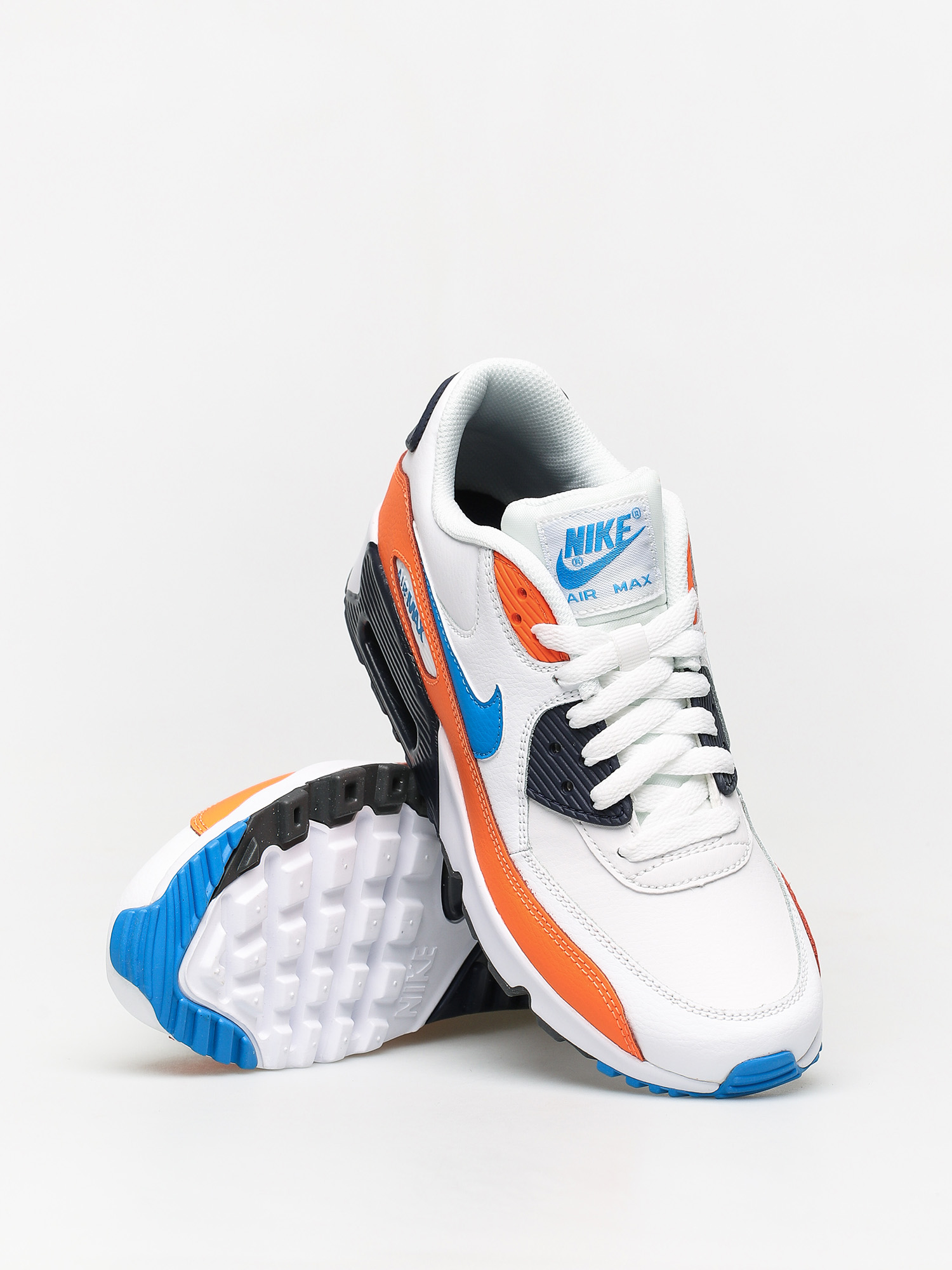 Nike Air Max 90 Ltr Gs Shoes (white/photo blue total orange)