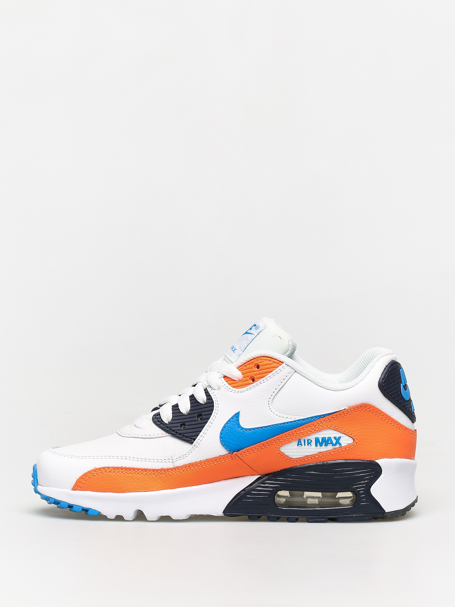 Nike Air Max 90 Ltr Gs Shoes (white/photo blue total orange)