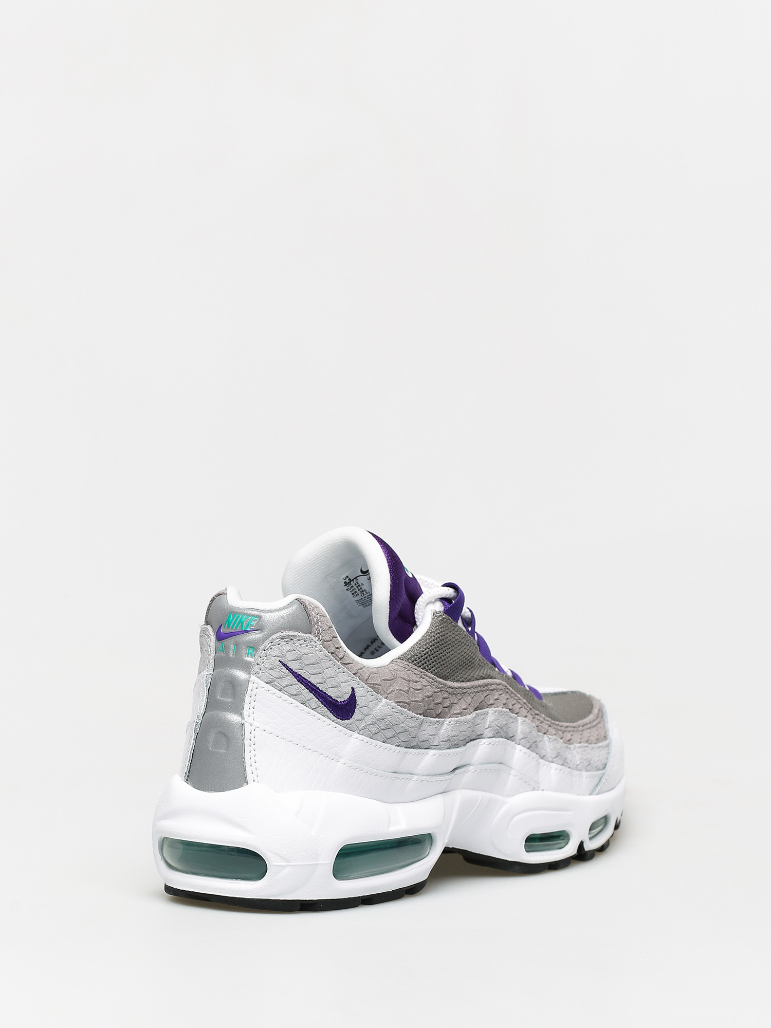 Nike Air Max 95 Lv8 Shoes (white/court purple emerald green)