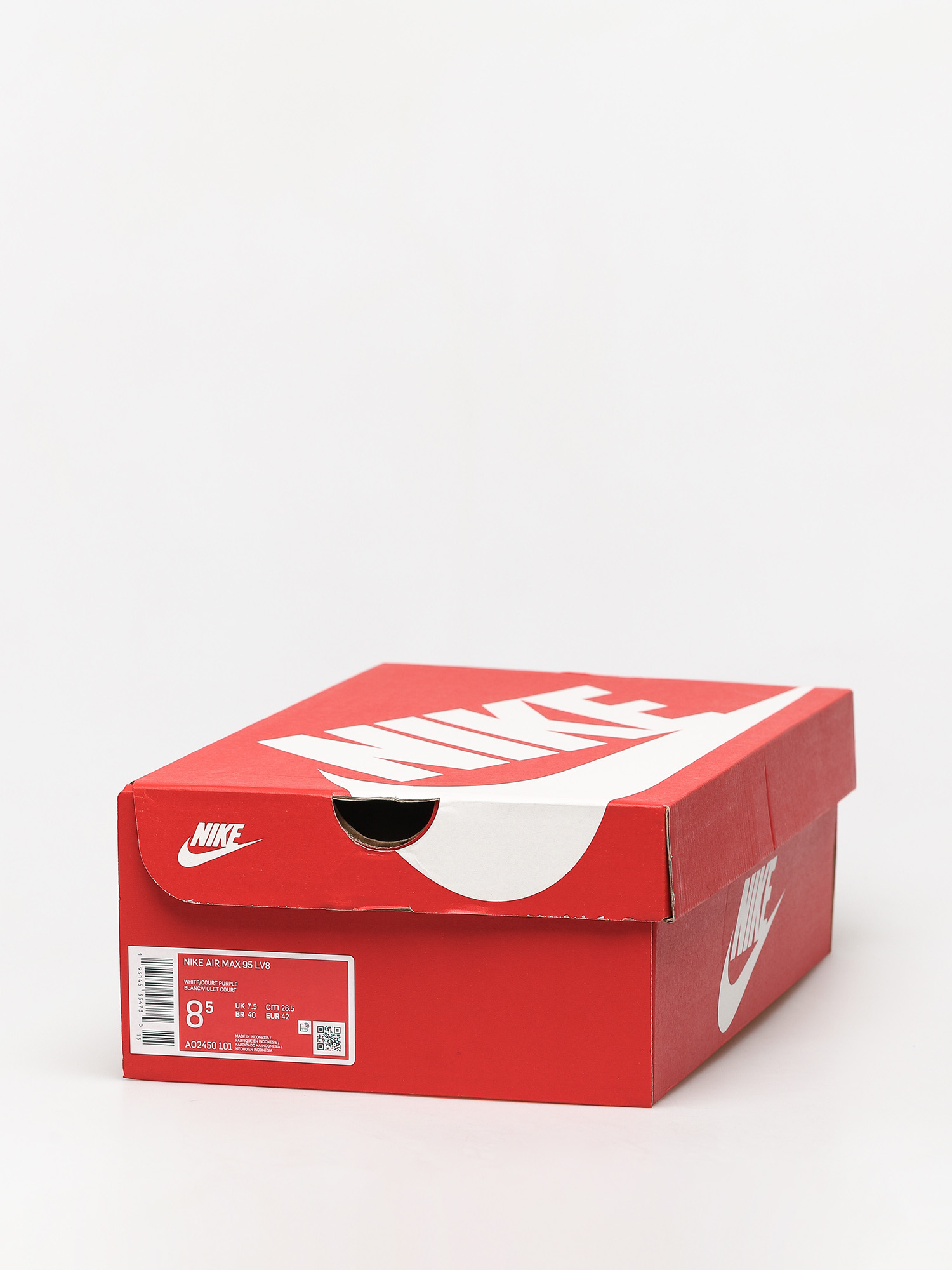 Nike Air Max 95 Lv8 Shoes (white/court purple emerald green)