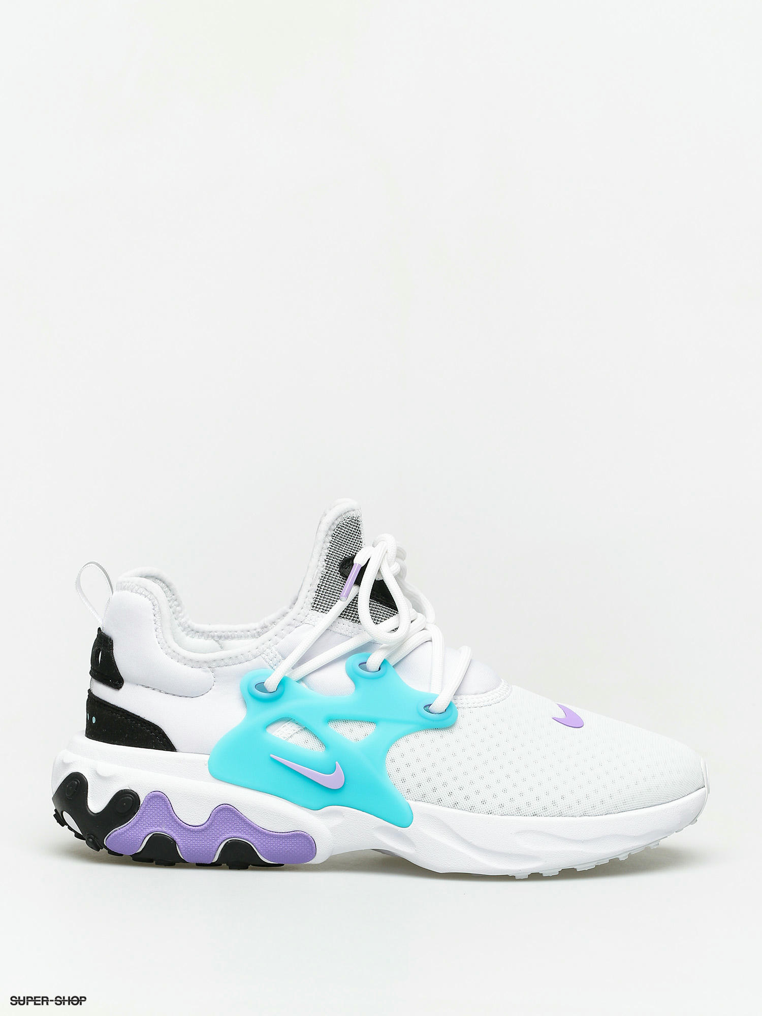 Nike React Presto Shoes white night maroon black atomic violet