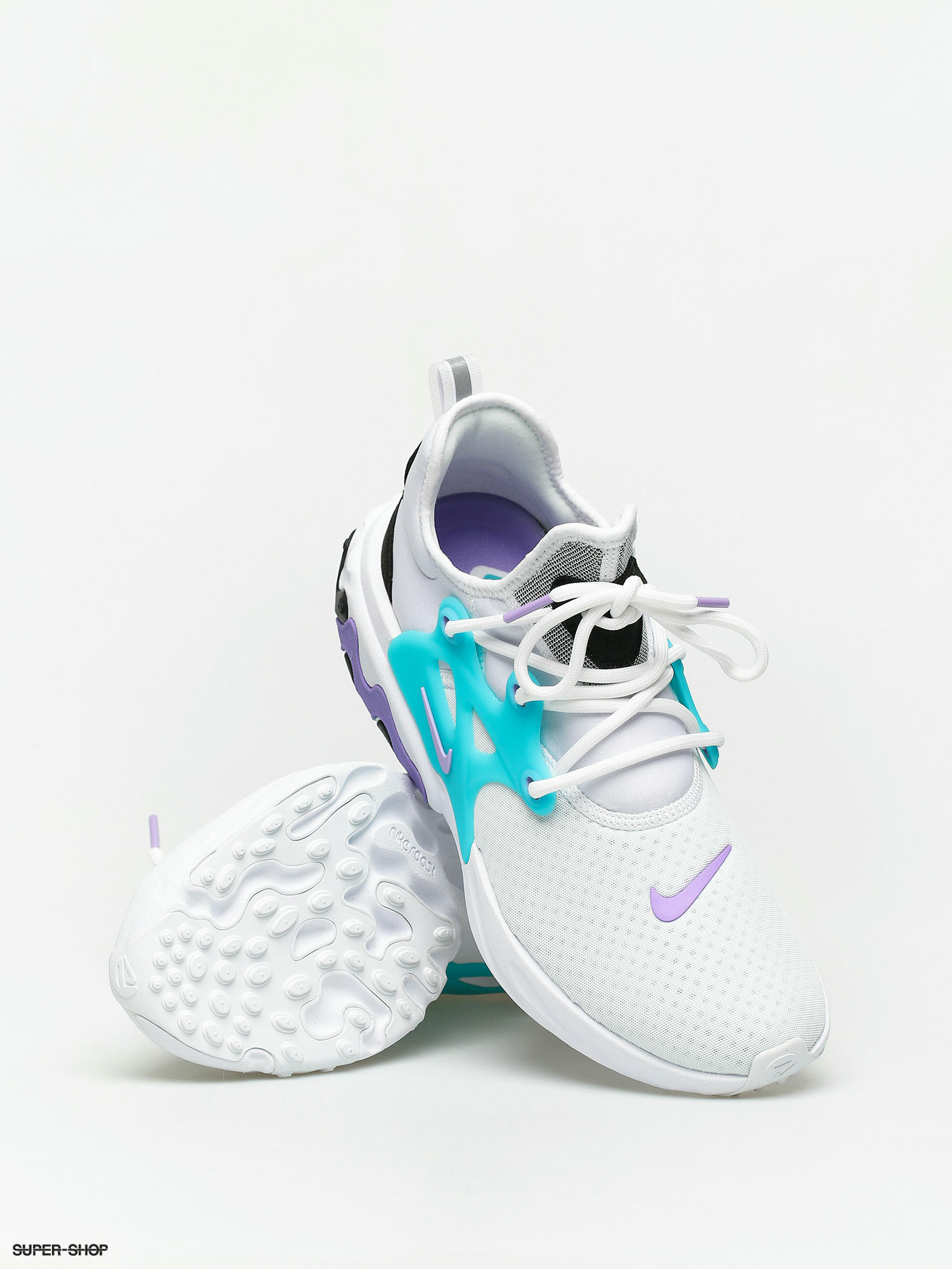 Nike React Presto Shoes white white night maroon black atomic violet