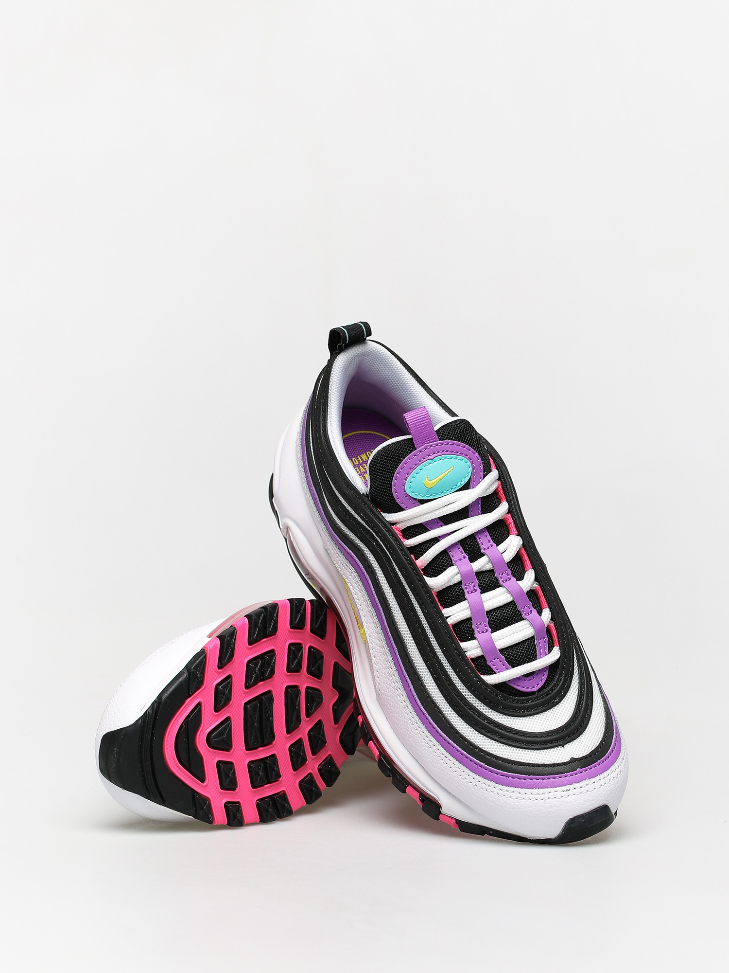 Nike Air Max 97 Schuhe Wmn (white/dynamic yellow bright violet)