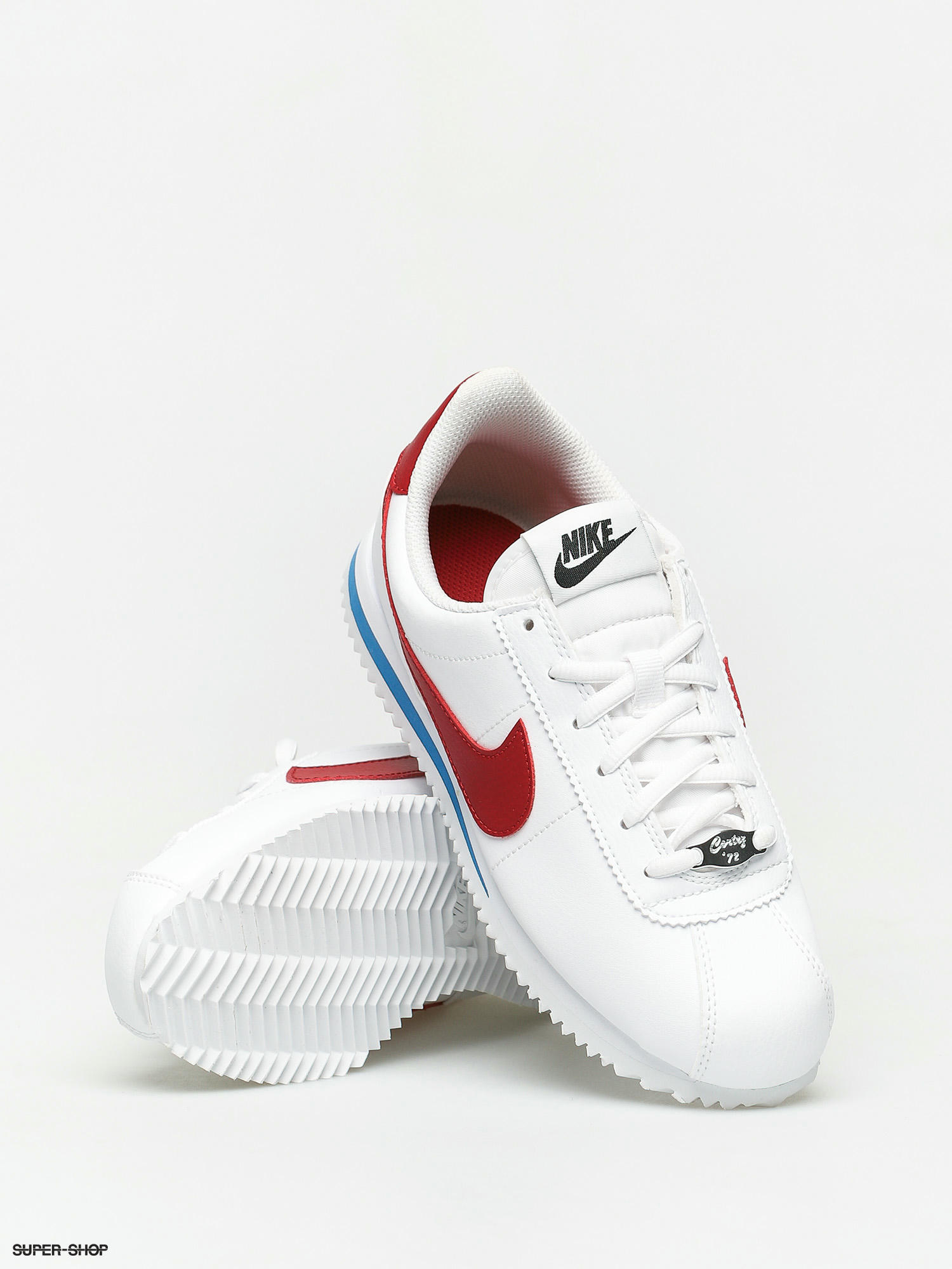 Nike Cortez Basic Sl Gs Shoes (white/varsity red varsity royal black)