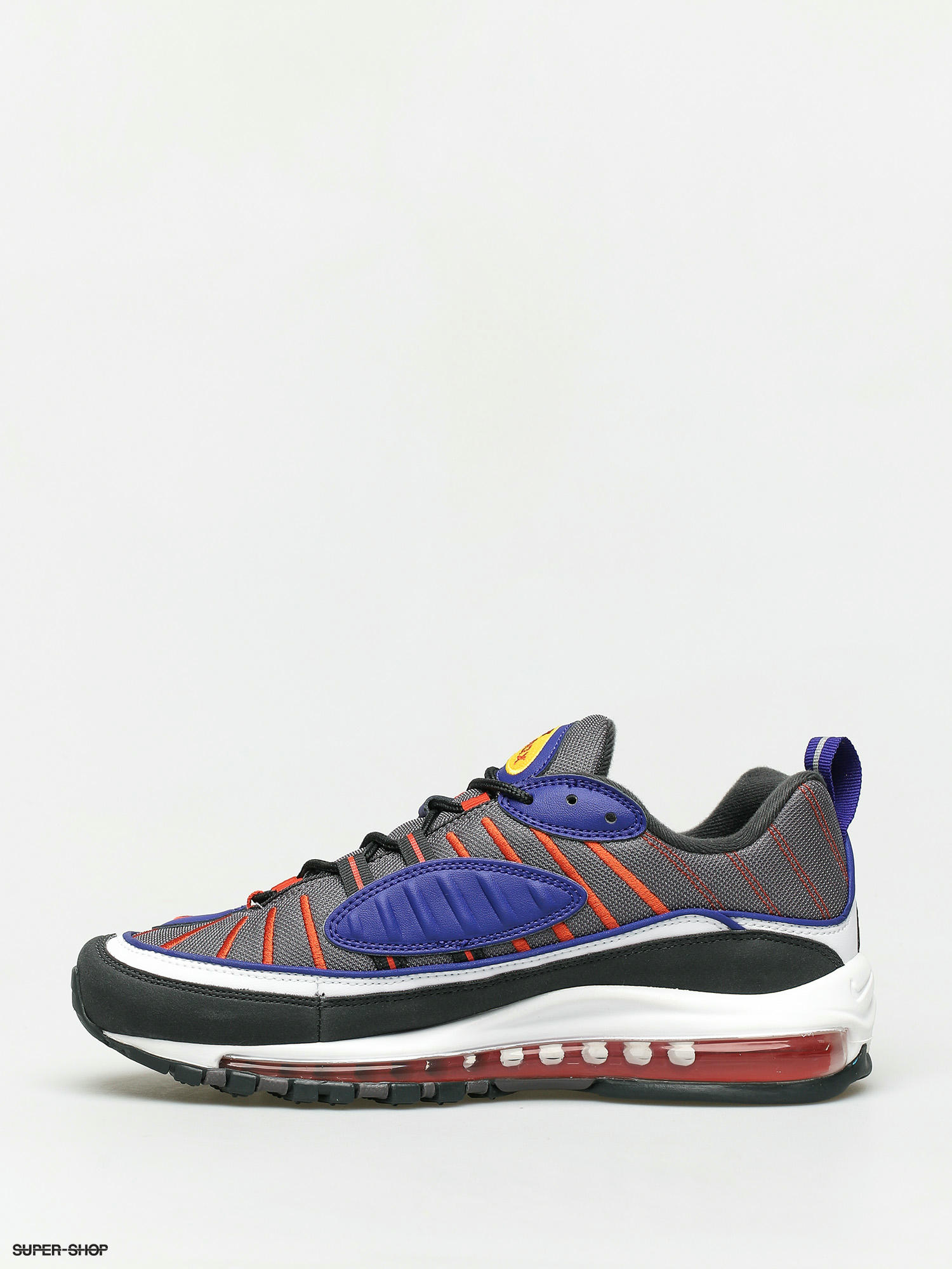 Nike Air Max 98 Shoes grey gunsmoke team orange laser orange white