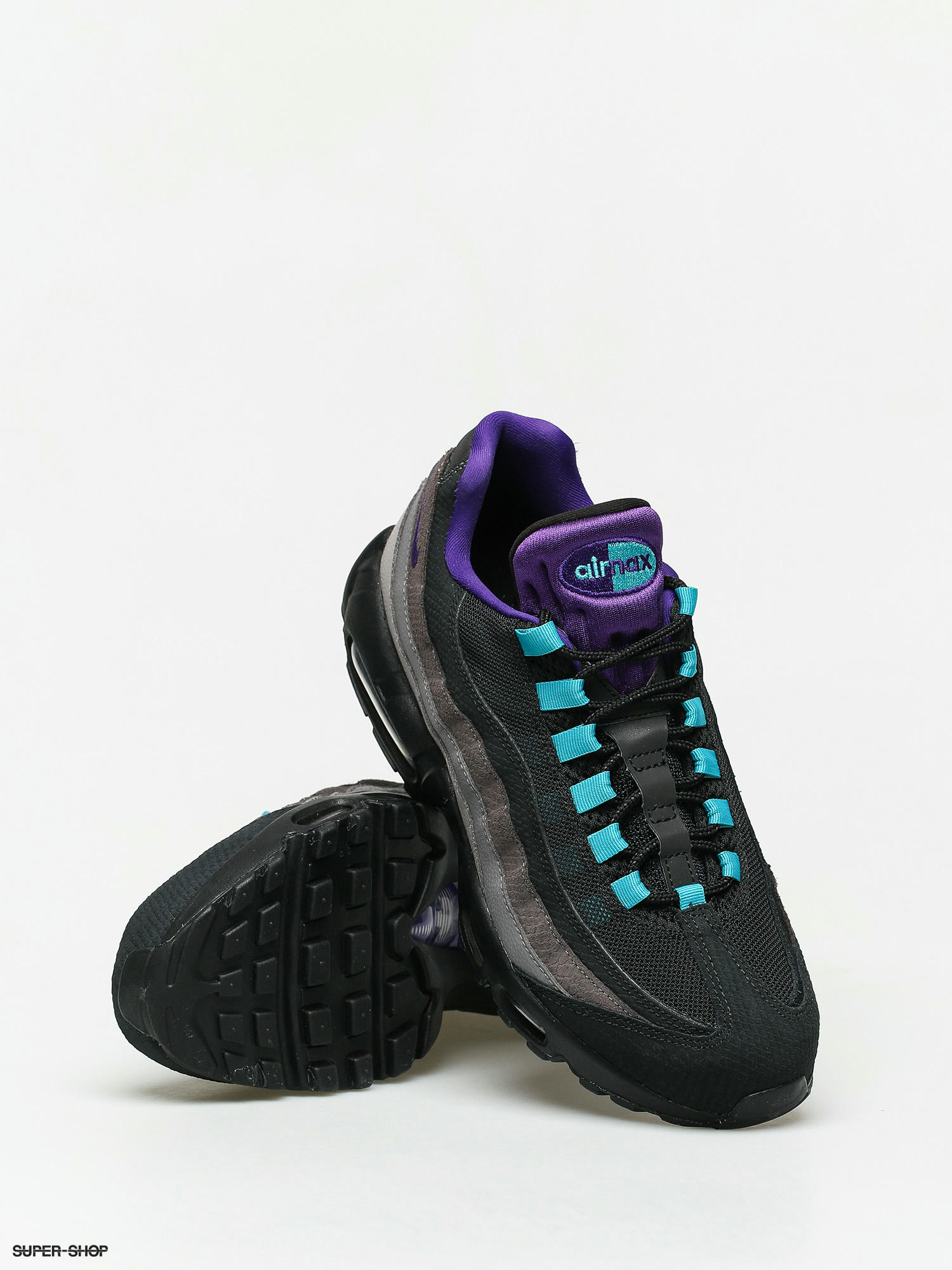 Nike Shoes Air Max 95 Lv8 (black/court purple teal nebula)