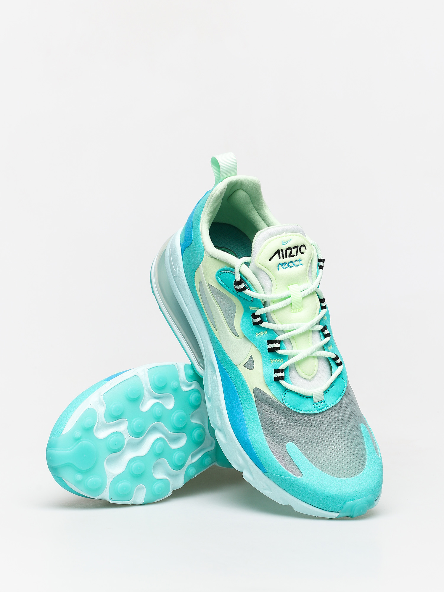 Nike Air Max 270 React Shoes (hyper jade/frosted spruce barely volt)