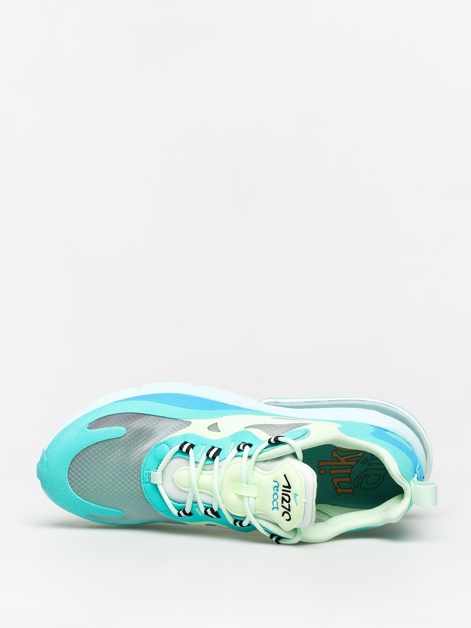 Nike Air Max 270 React Shoes (hyper jade/frosted spruce barely volt)