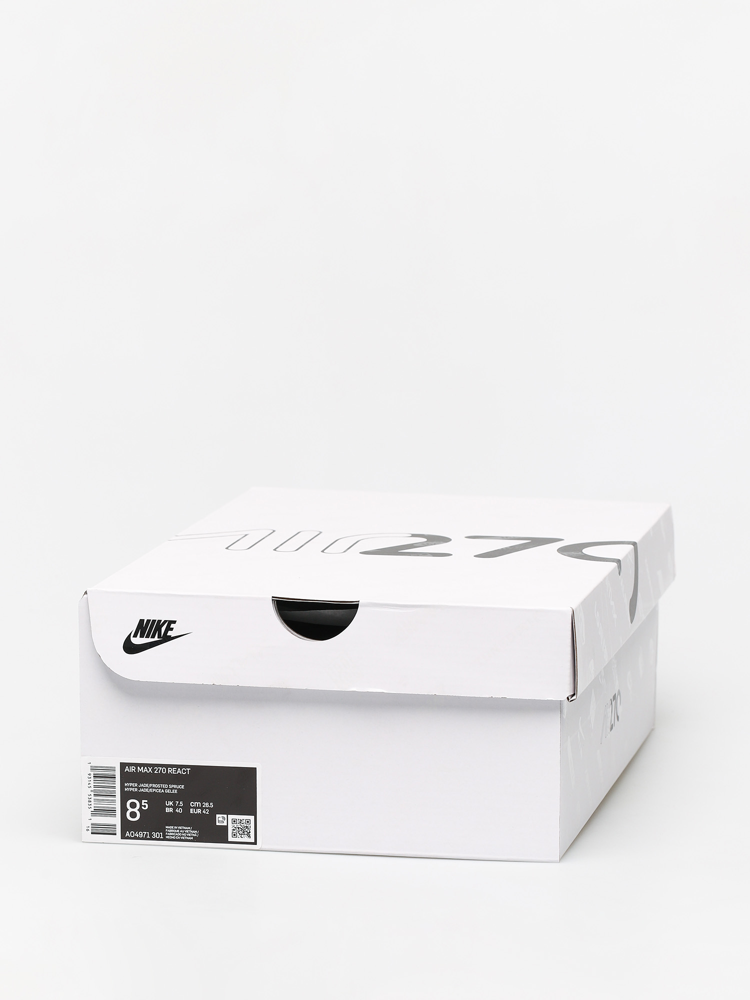 Nike Air Max 270 React Shoes (hyper jade/frosted spruce barely volt)