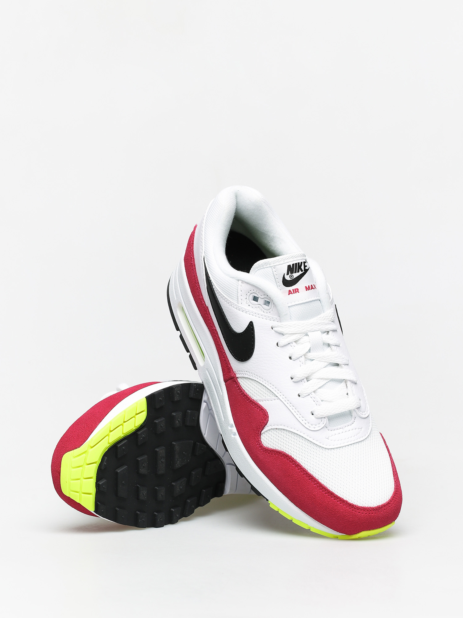 Nike Air Max 1 Shoes (white/black volt rush pink)
