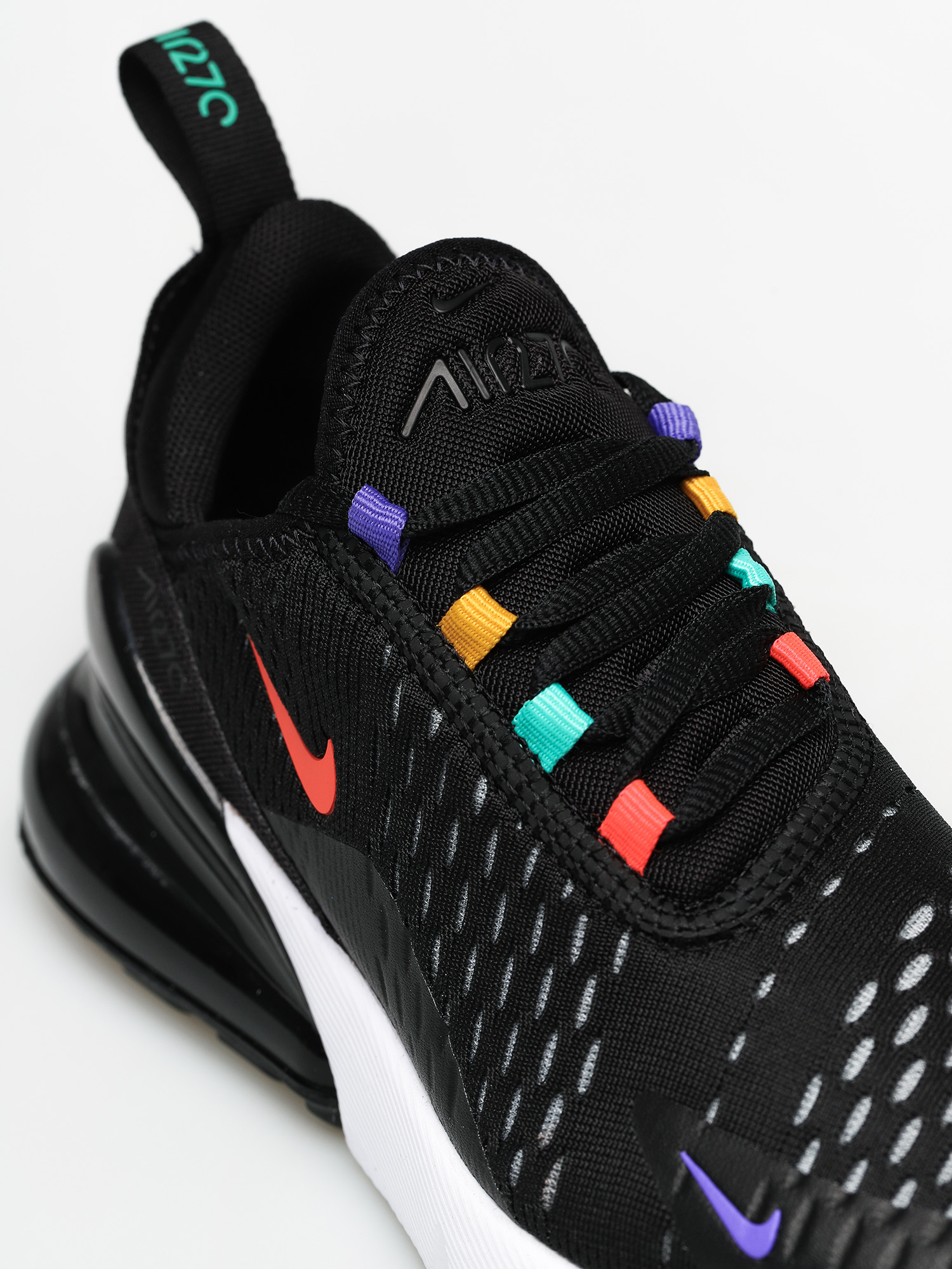 Nike Air Max 270 Shoes Wmn (black/flash crimson university gold)