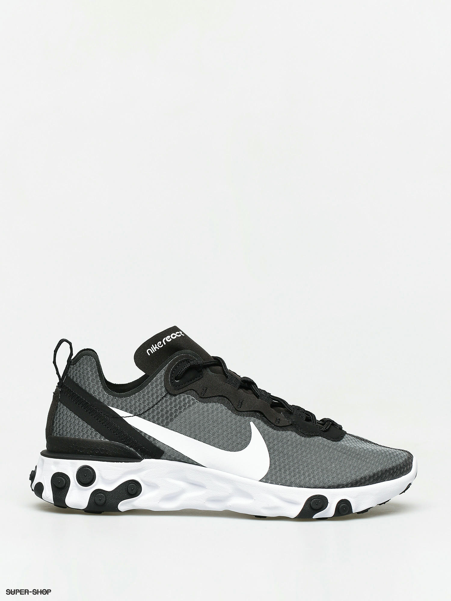 Nike React Element 55 Se Shoes Black White