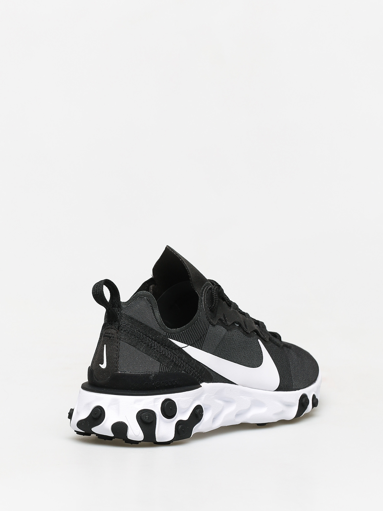 Nike React Element 55 Shoes Wmn black black white