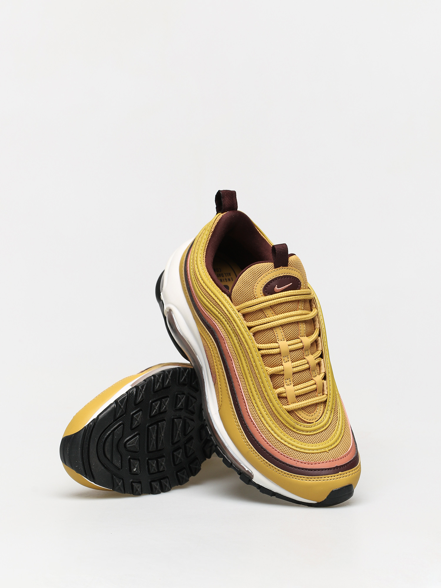 Nike Air Max 97 Shoes Wmn (wheat gold/terra blush burgundy crush)