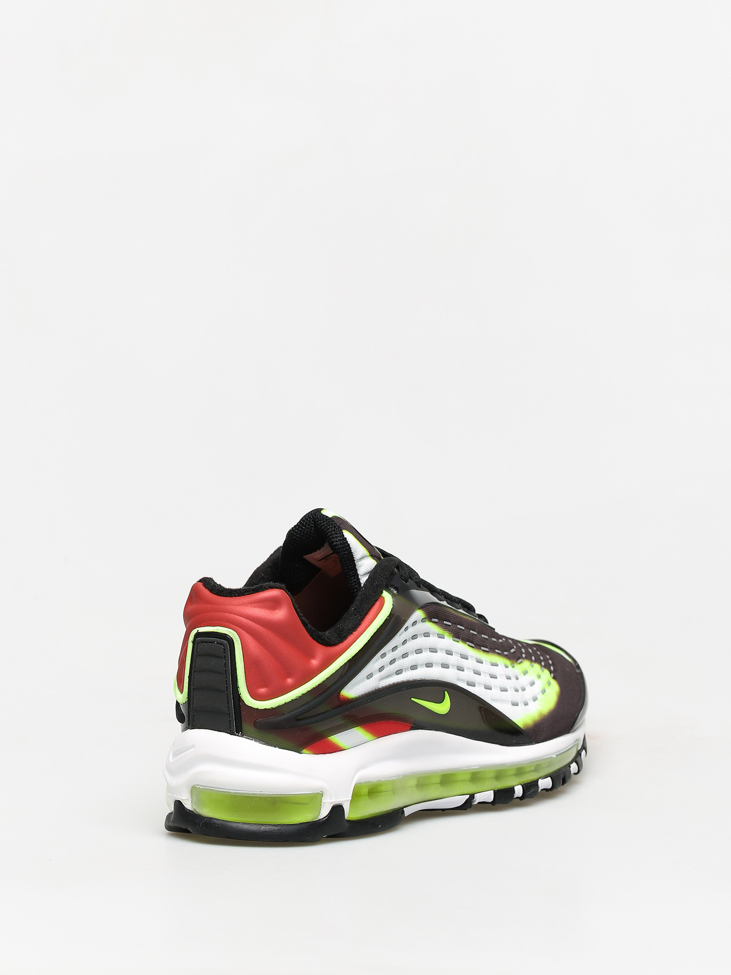 Nike Air Max Deluxe Shoes (black/volt habanero red white)