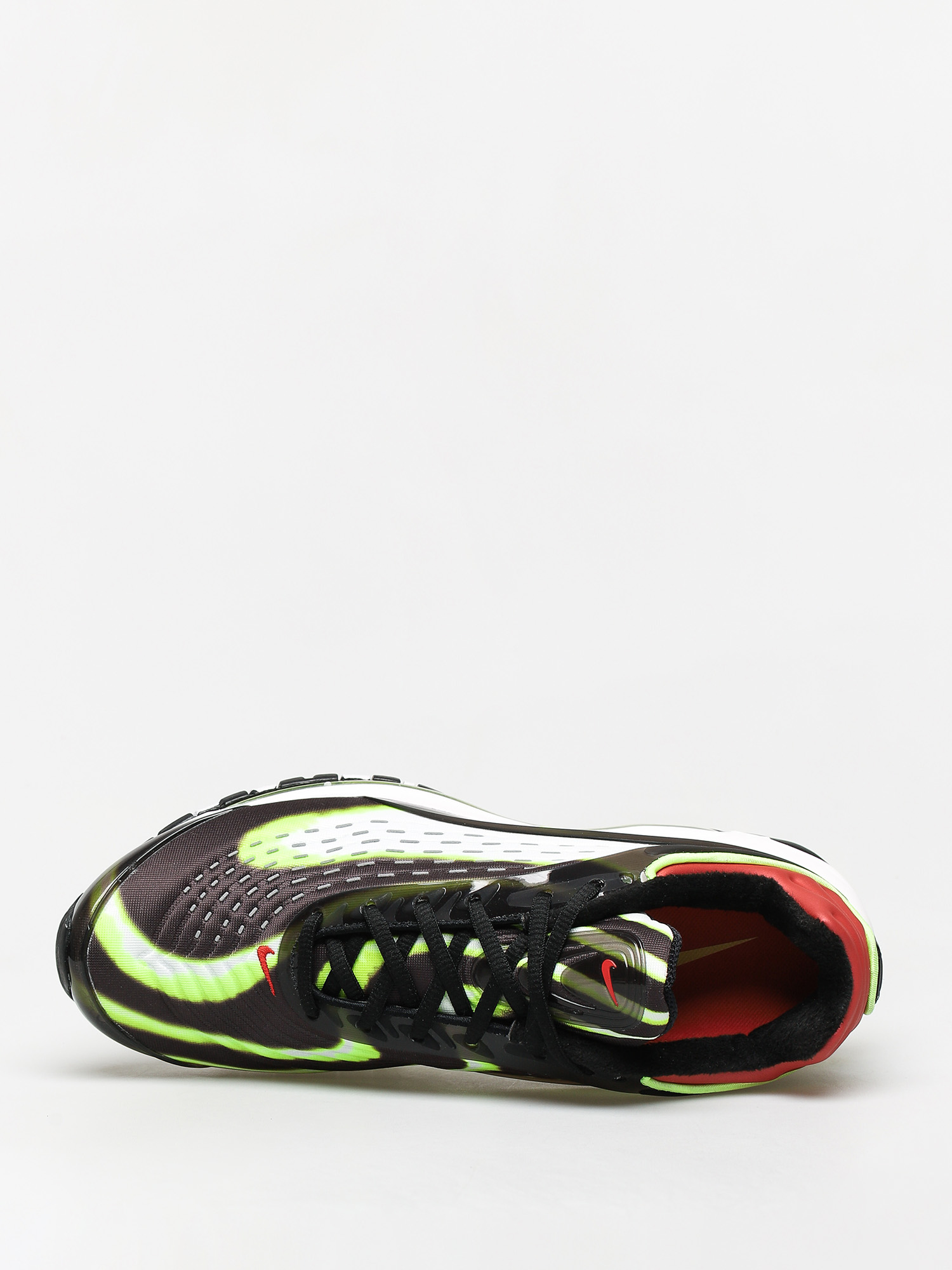 Nike Air Max Deluxe Shoes (black/volt habanero red white)