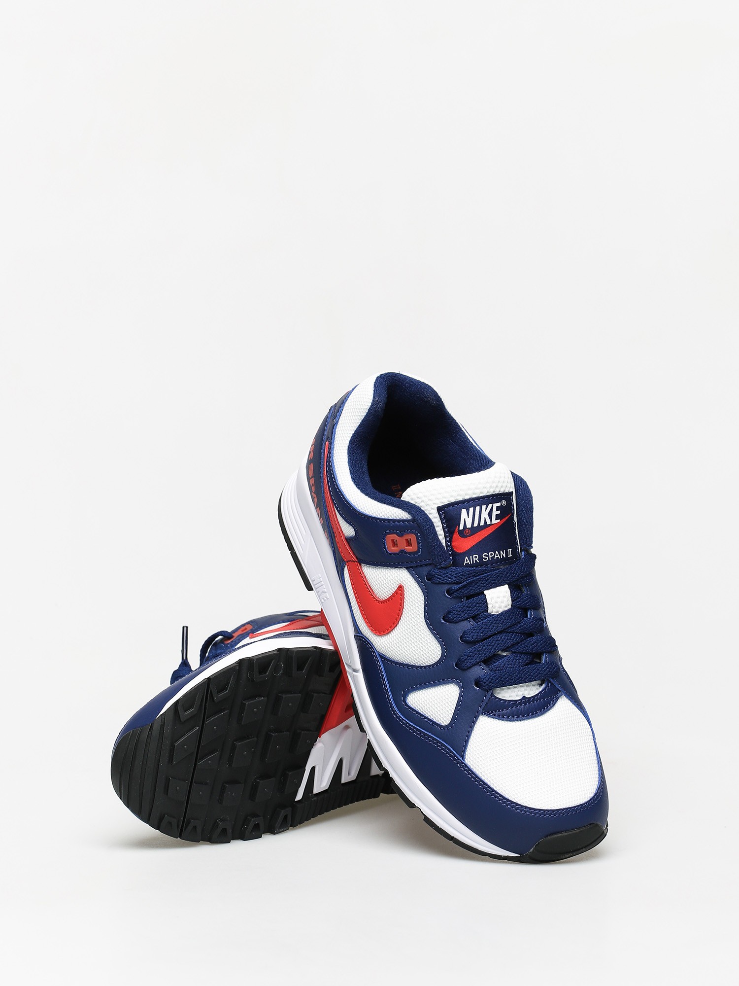 Nike Air Span II Schuhe (blue void/habanero red white black)