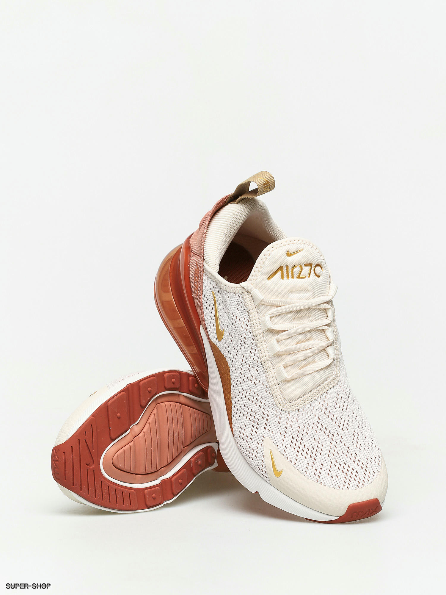 Nike air max clearance 270 cream and gold