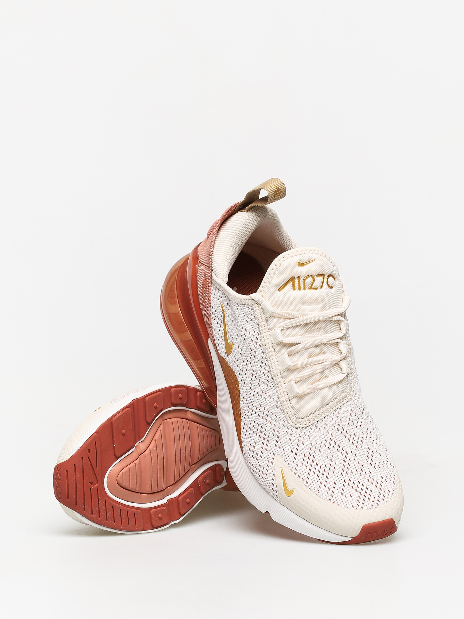 Nike Air Max 270 Shoes Wmn (light cream/metallic gold terra blush)