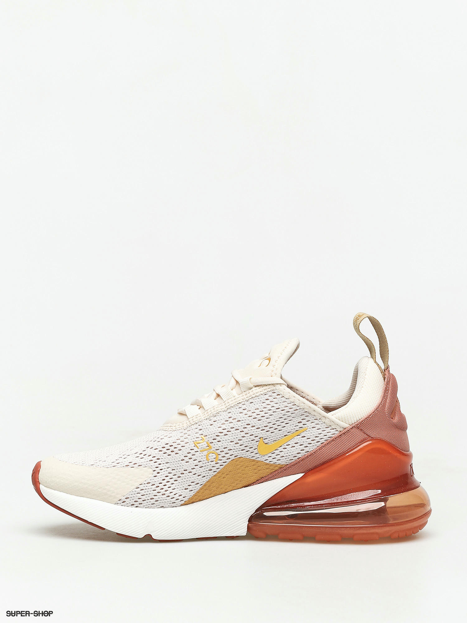 nike women's air max 270 cream gold