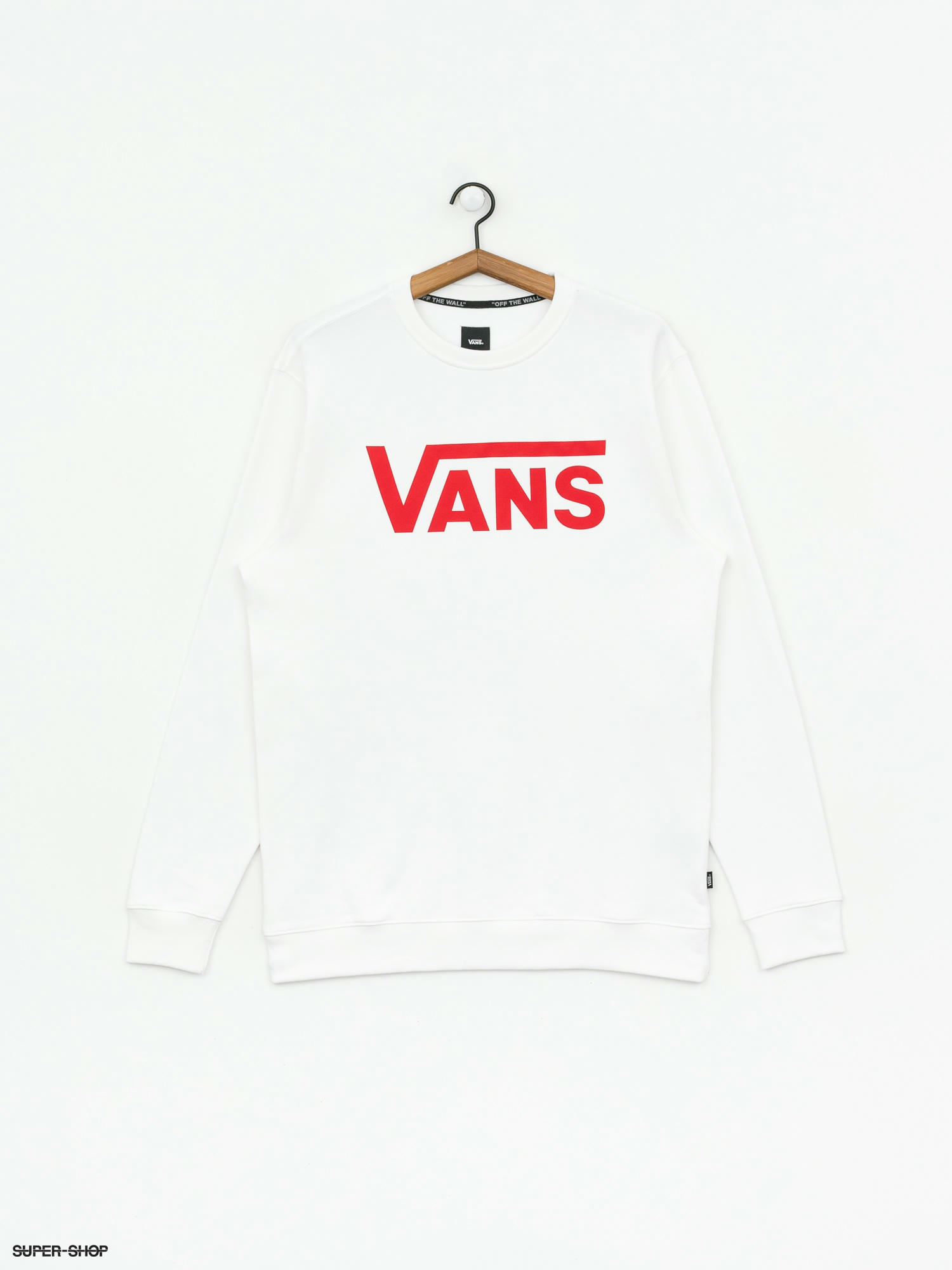Vans Classic Sweatshirt (white/racing red)