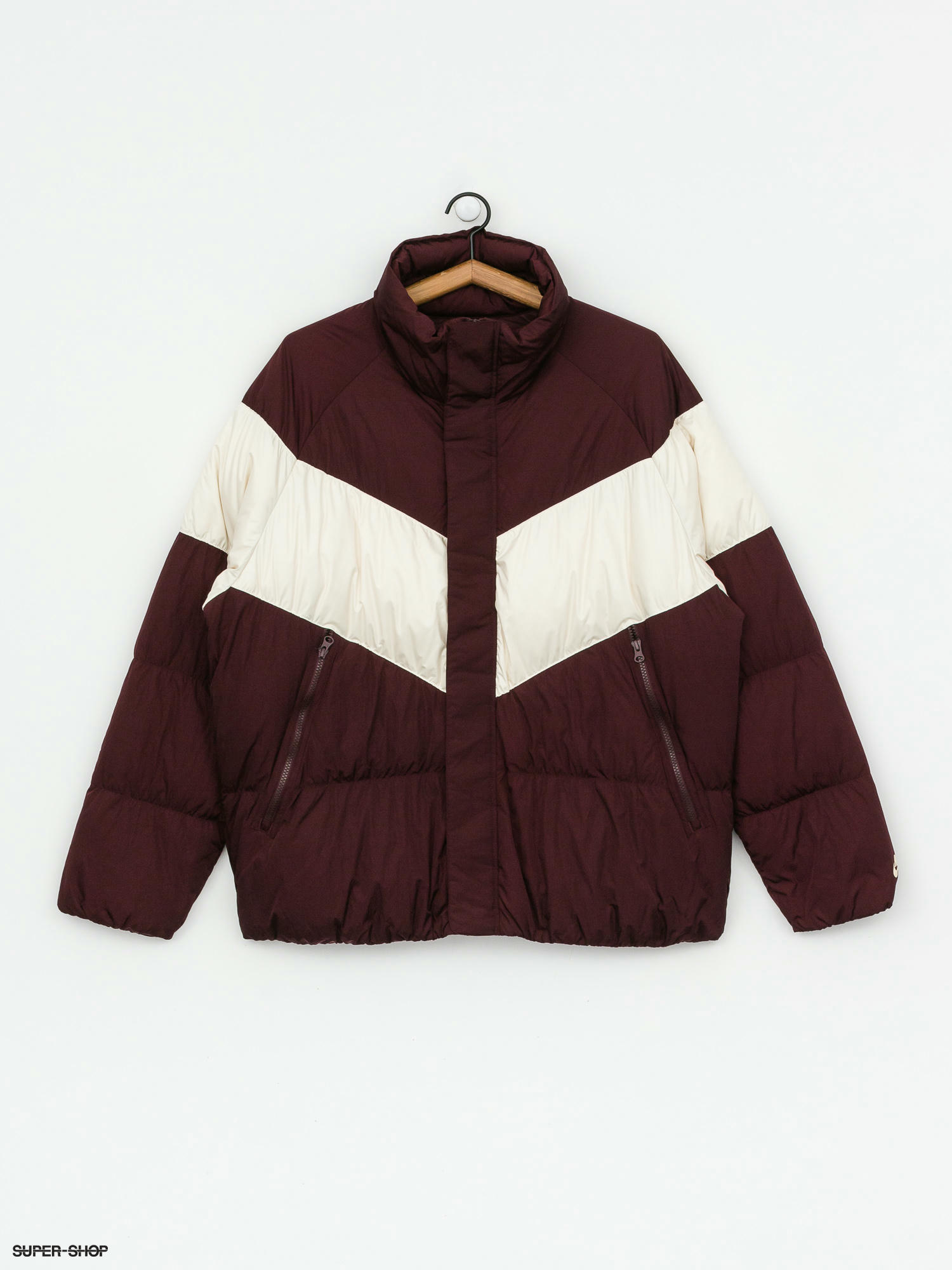 burgundy nike coat