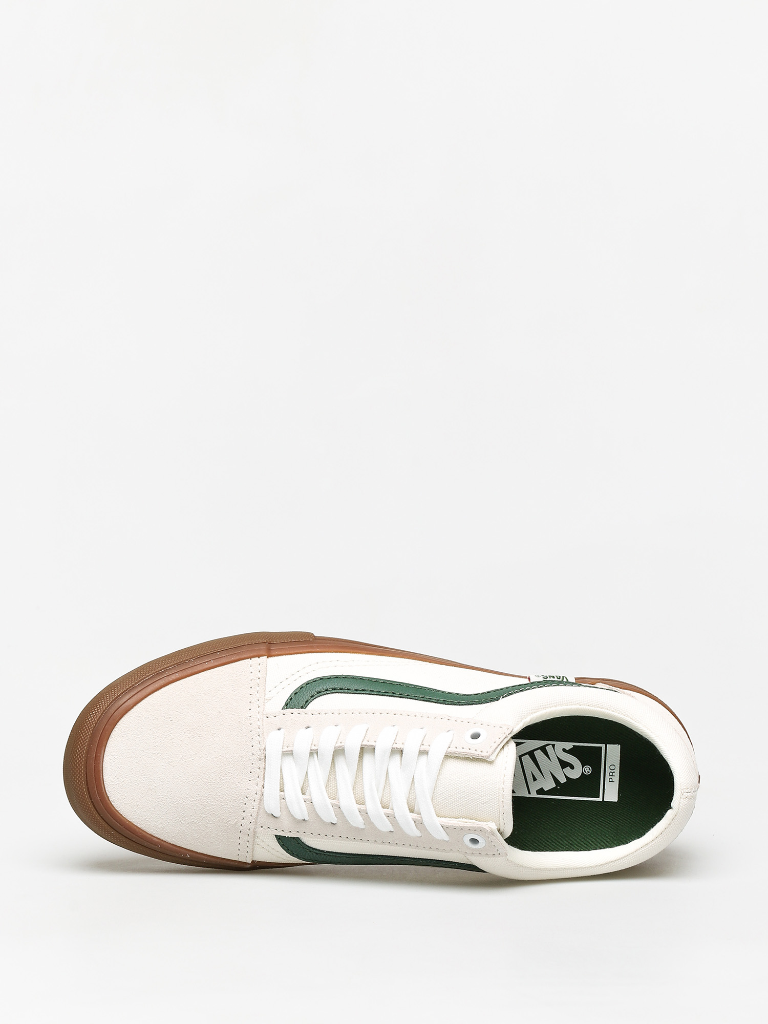 vans old skool pro marshmallow & black skate shoes