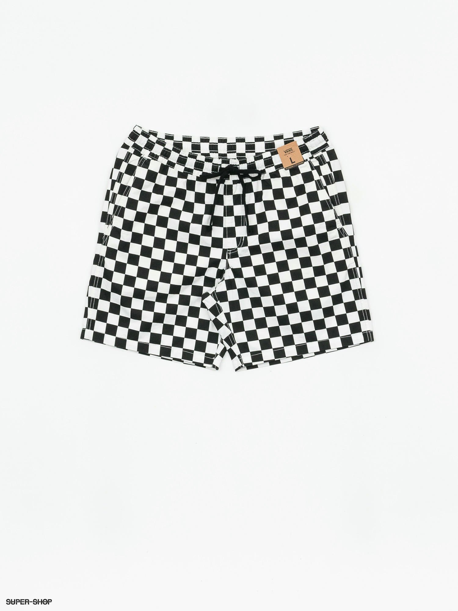 checkerboard vans shorts