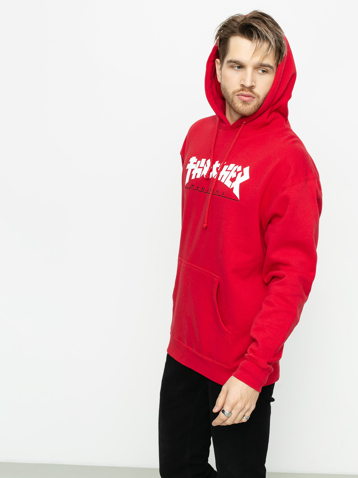 Thrasher Godzilla HD Hoodie (red)