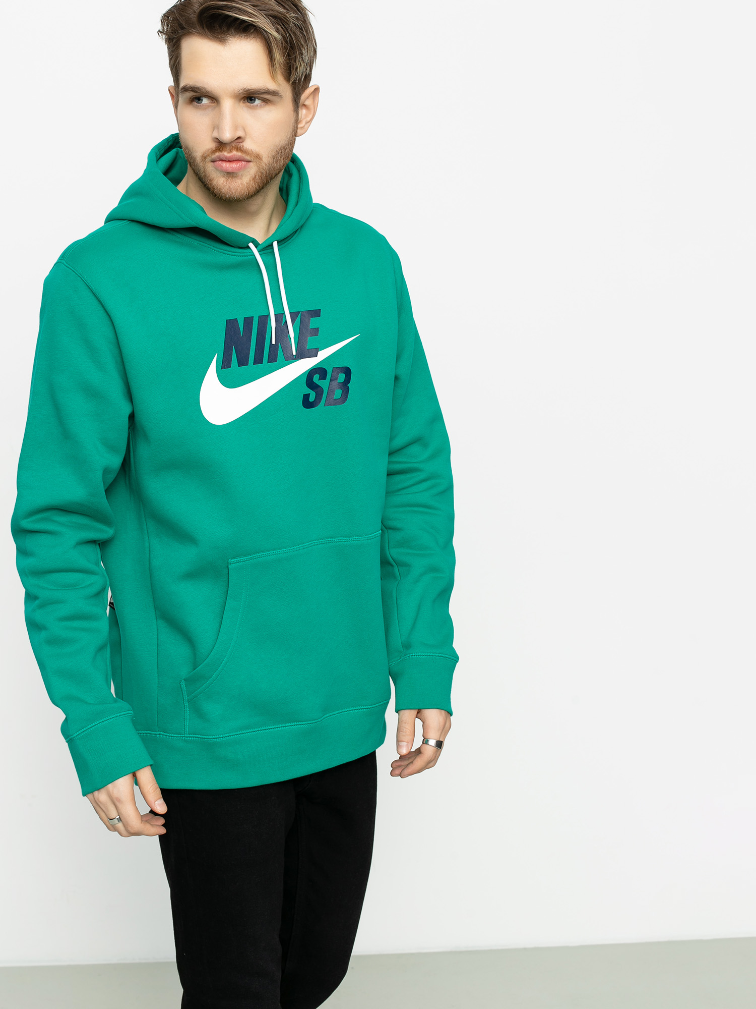 nike pullover green