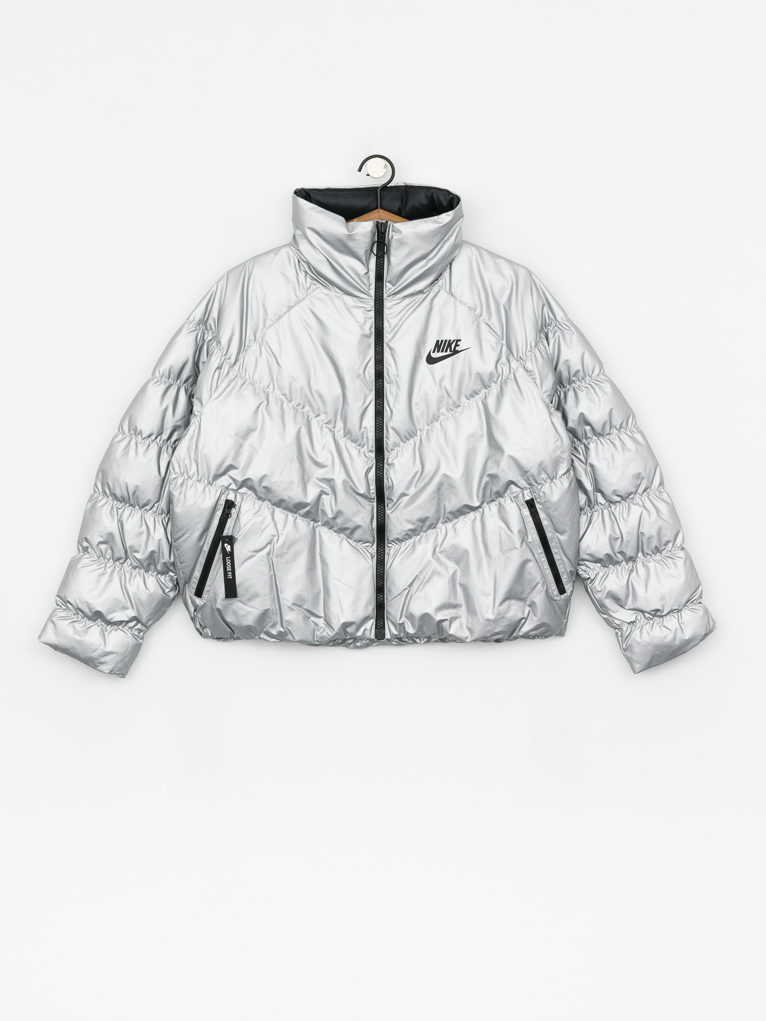 Nike Syn Fill Jkt Stmt Shine Jacket Wmn (metallic silver/black)