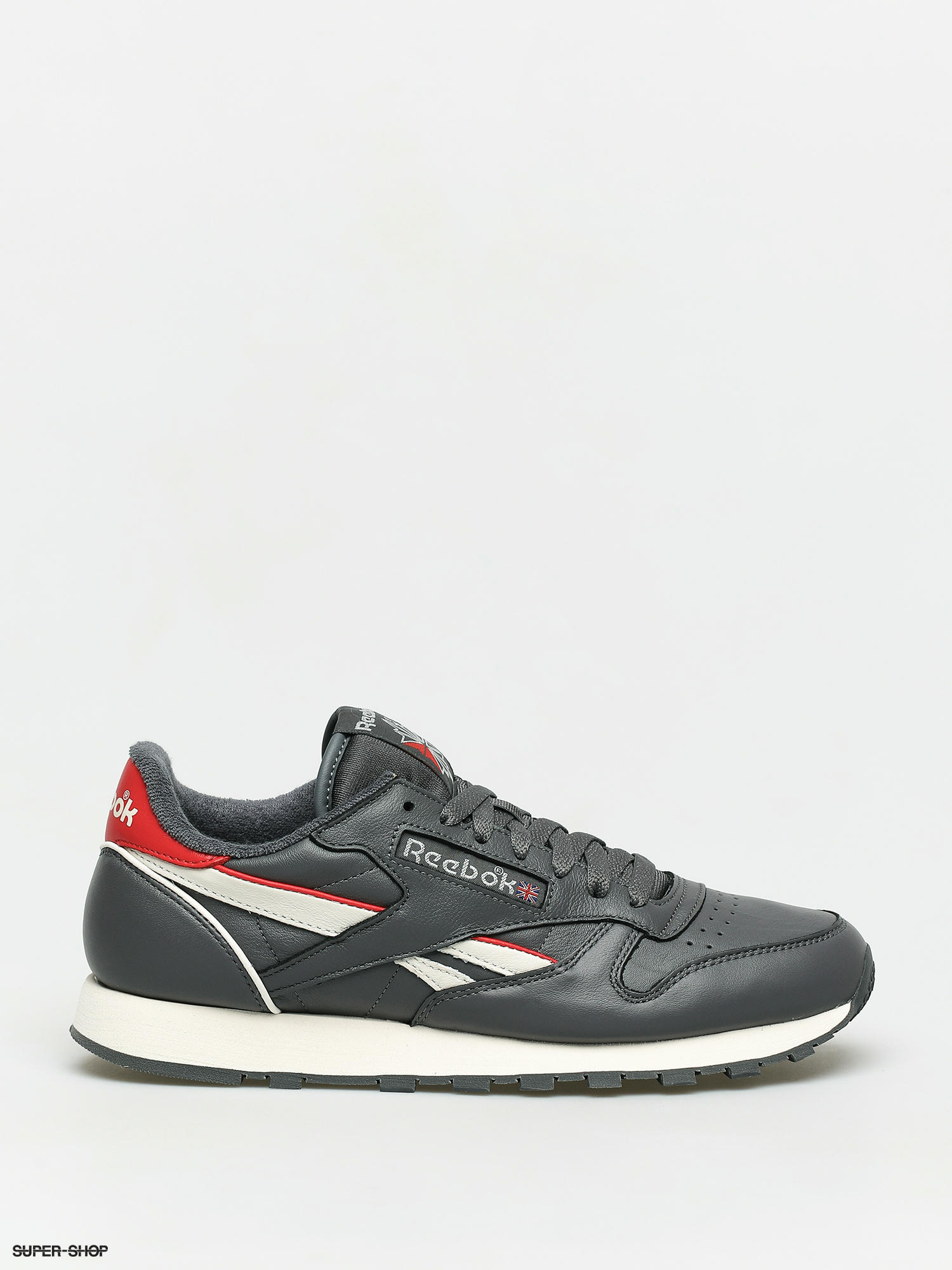 Reebok Cl Leather Mu Shoes Trugr7 Chalk Radred