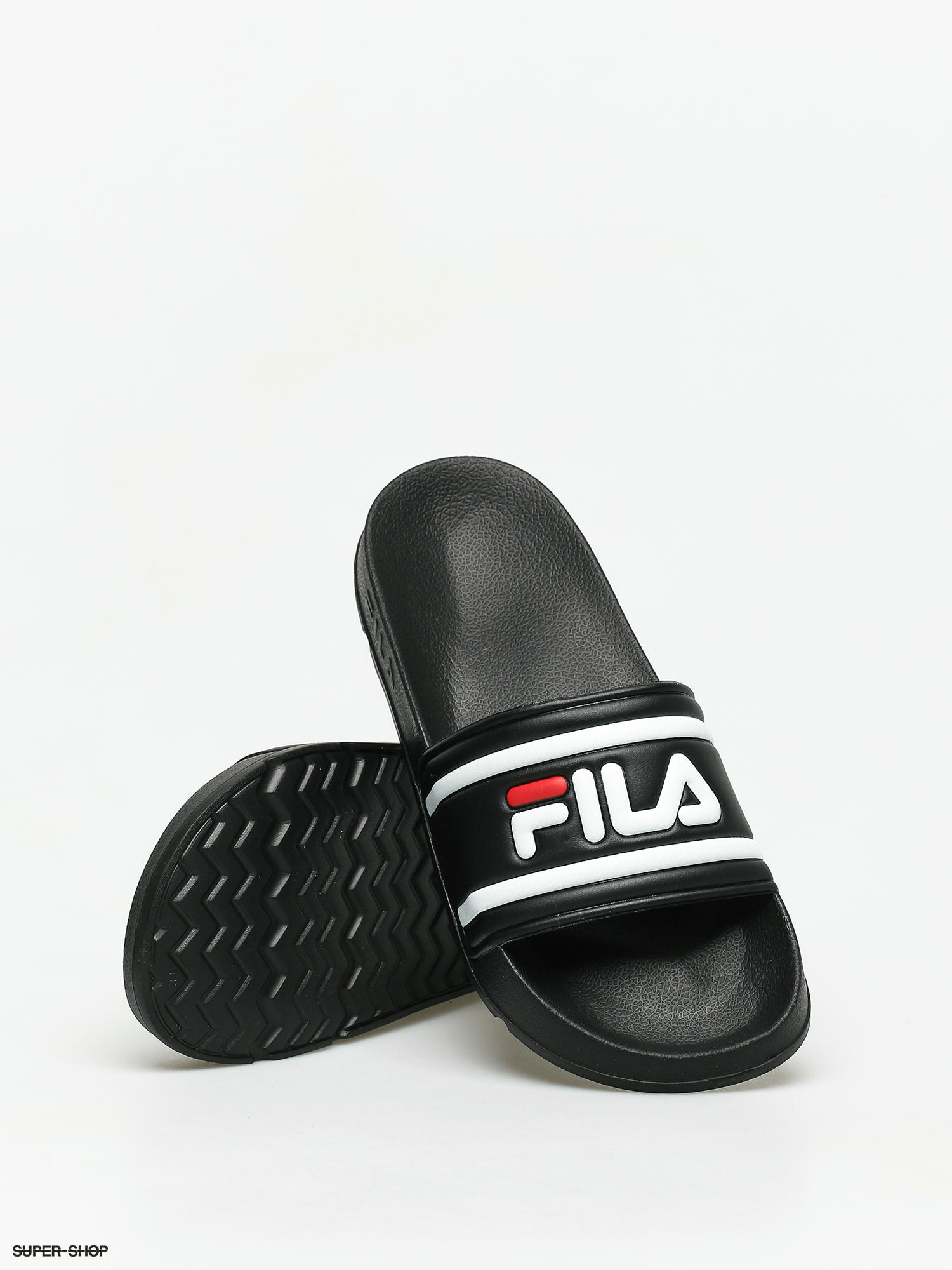 fila black flip flops