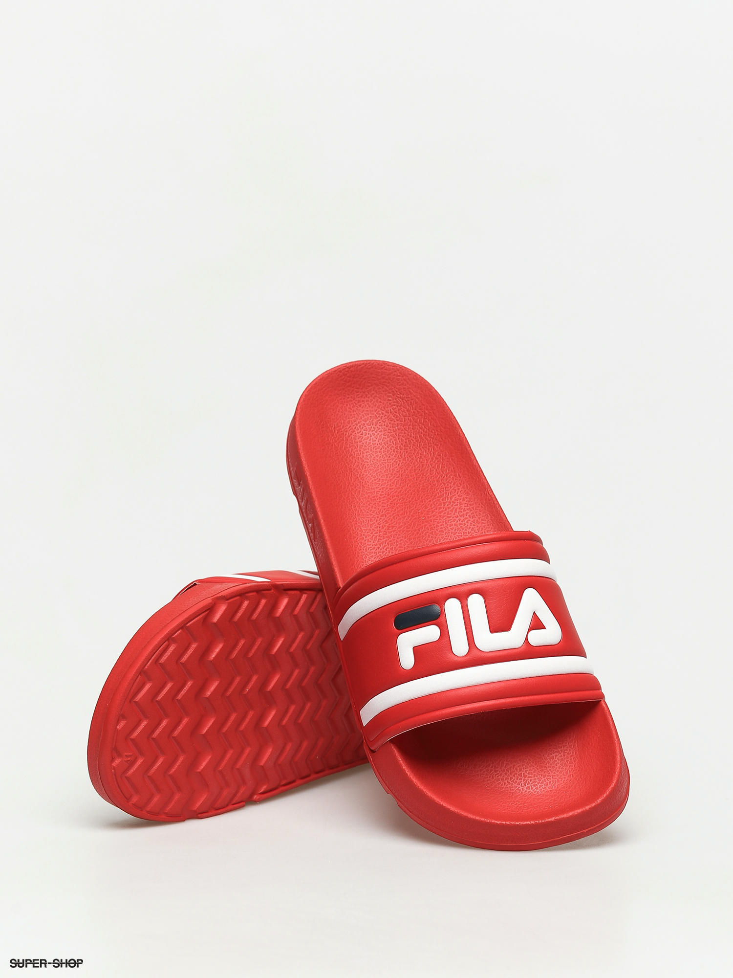 Men's Red PU Slippers