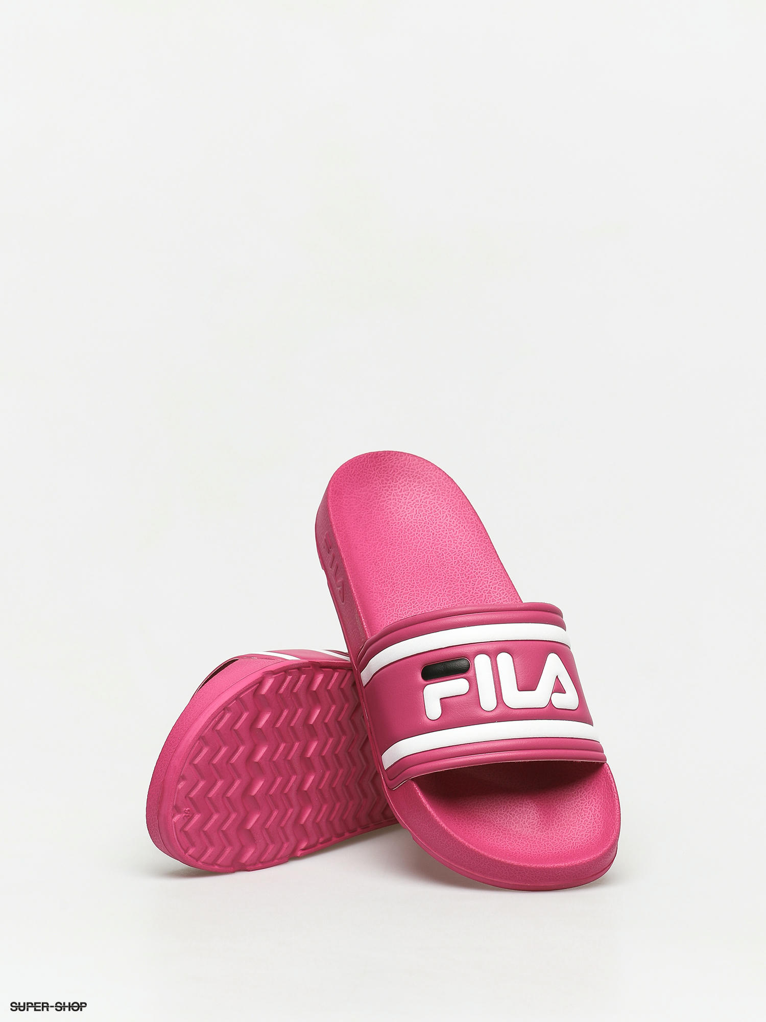 Purple hot sale fila slides