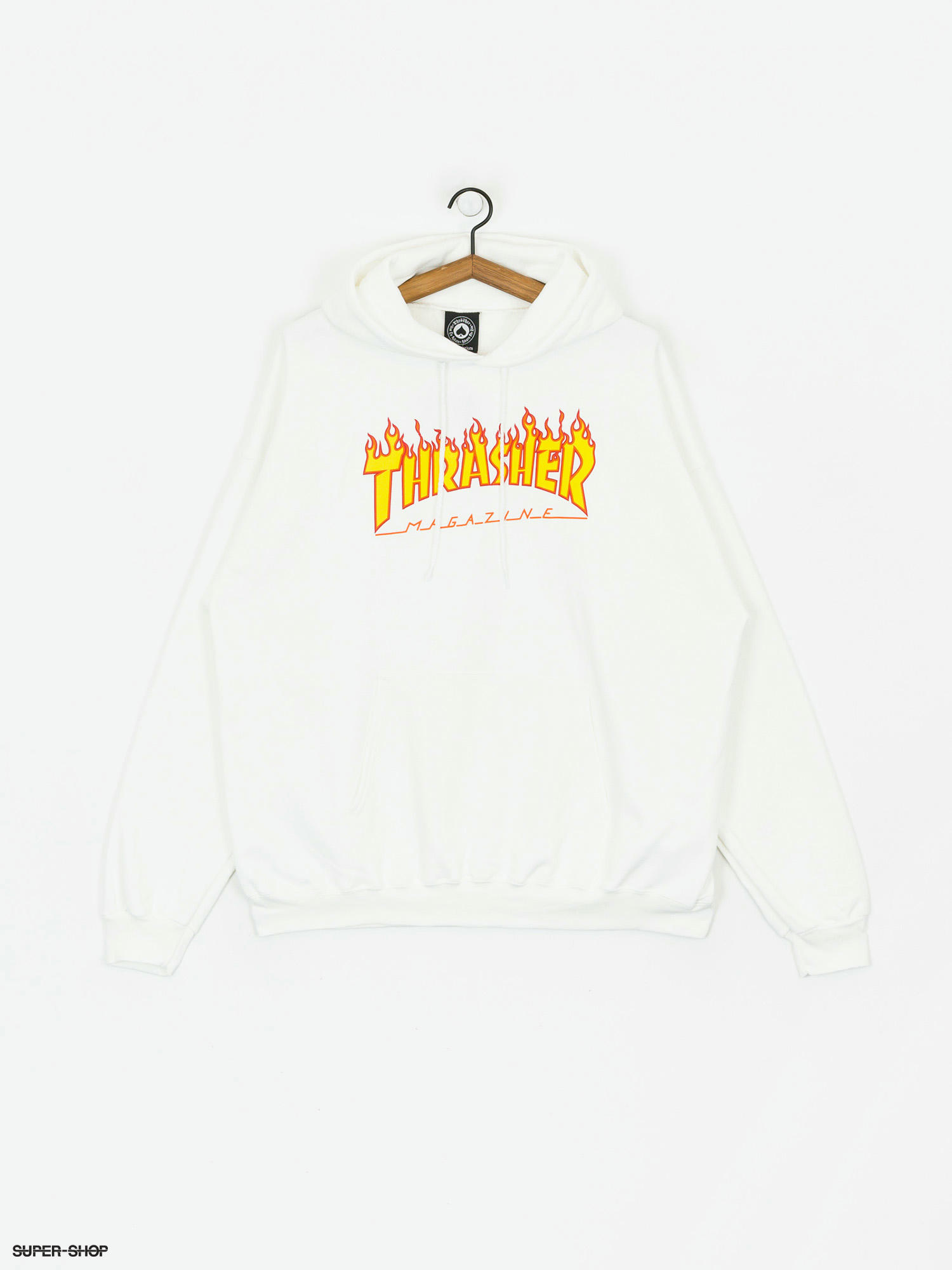 Thrasher sales hoodie white